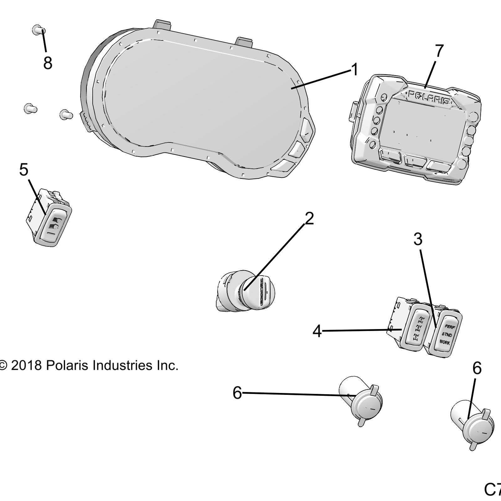 Part Number : 3280789 ASM-CLUSTER B1 256K ATV/SXS