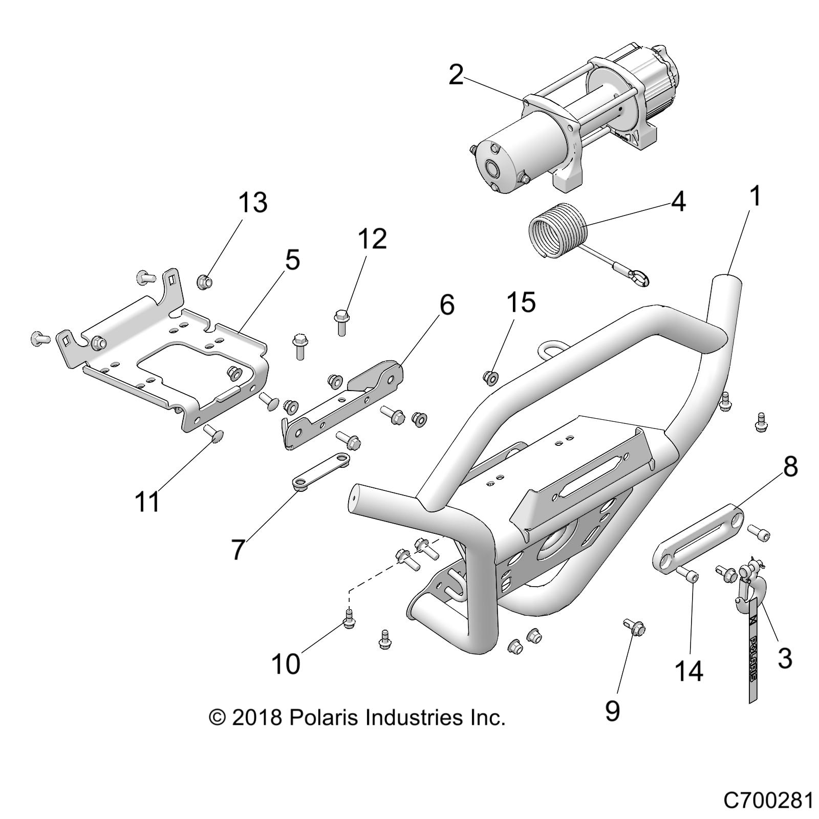 Foto diagrama Polaris que contem a peça 1024689-589