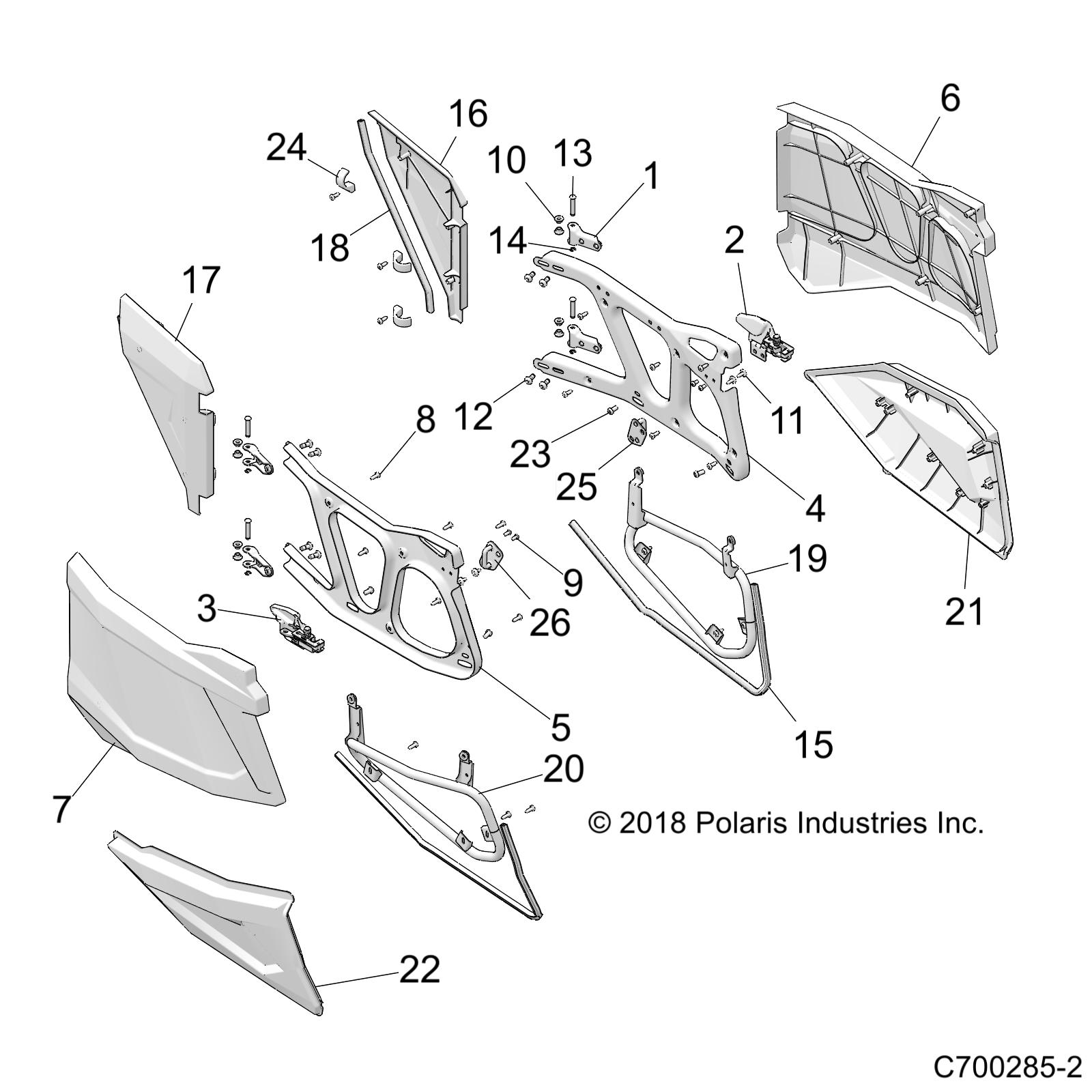 Foto diagrama Polaris que contem a peça 5522024-828