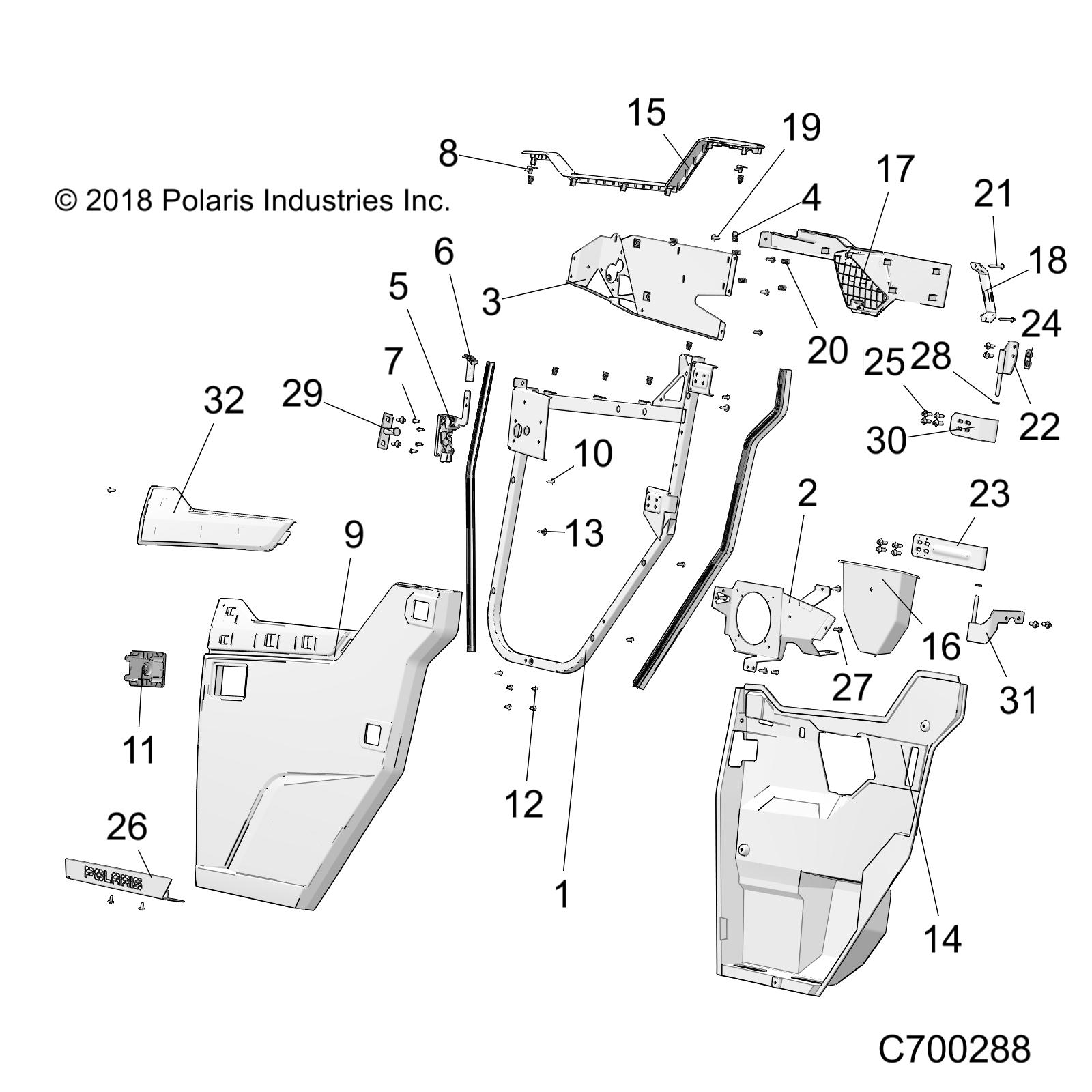 Part Number : 5454749-800 PANEL-ACCENT DR LH LE O.BLK