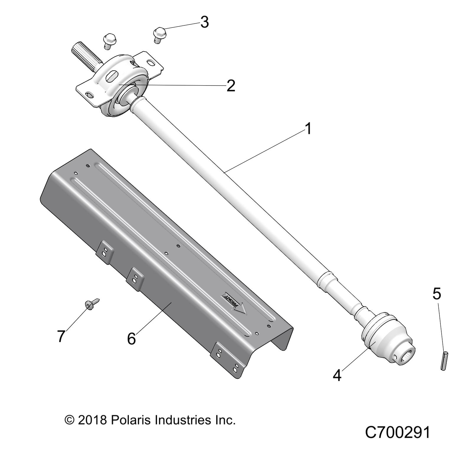 Part Number : 1334249 ASM-PROPSHAFT FRONT