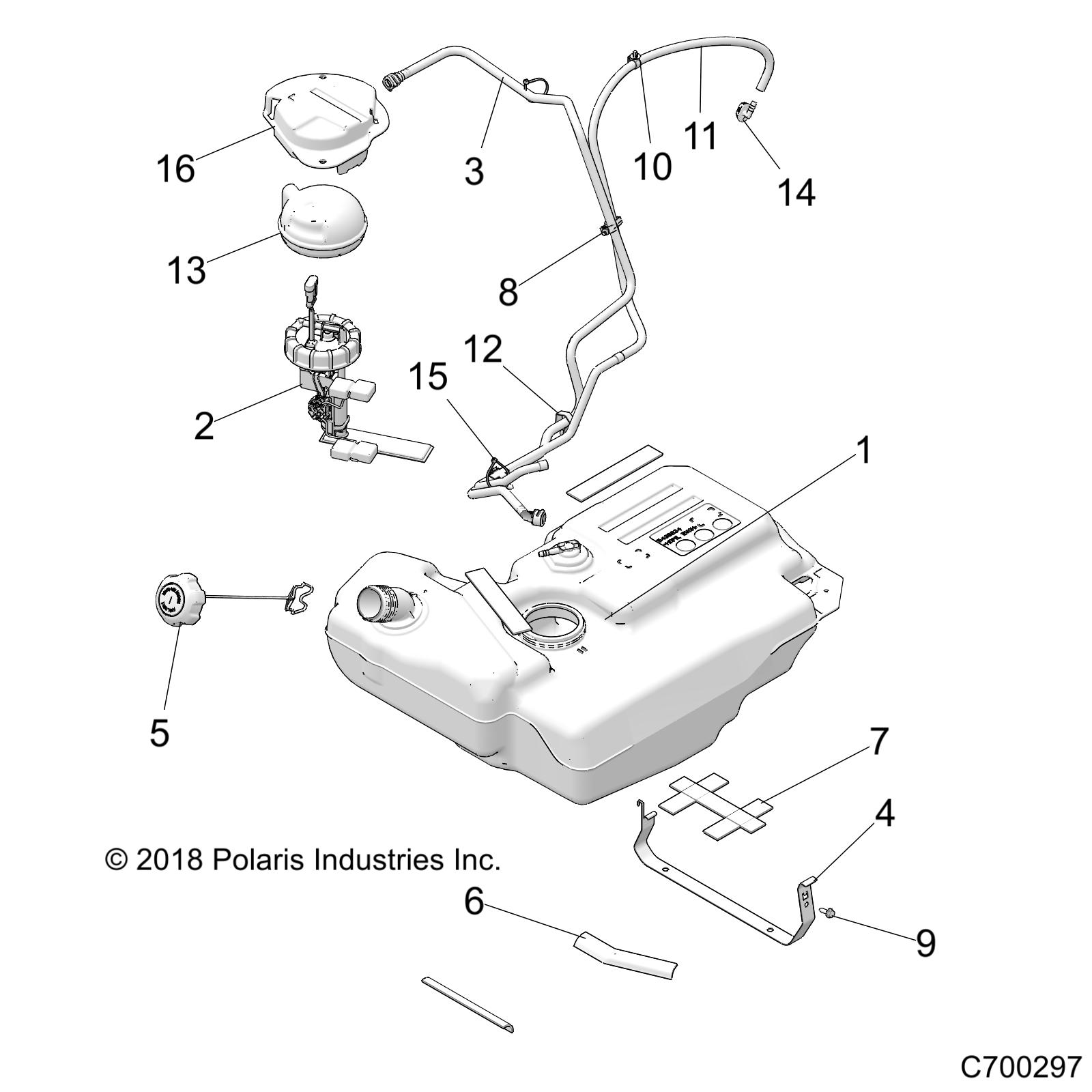 Part Number : 2637310 ASM-FUEL TANK