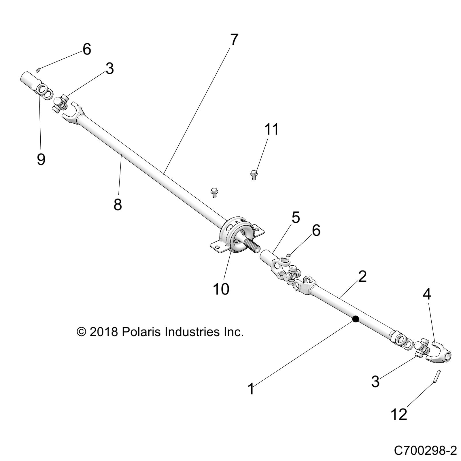 Foto diagrama Polaris que contem a peça 1333215