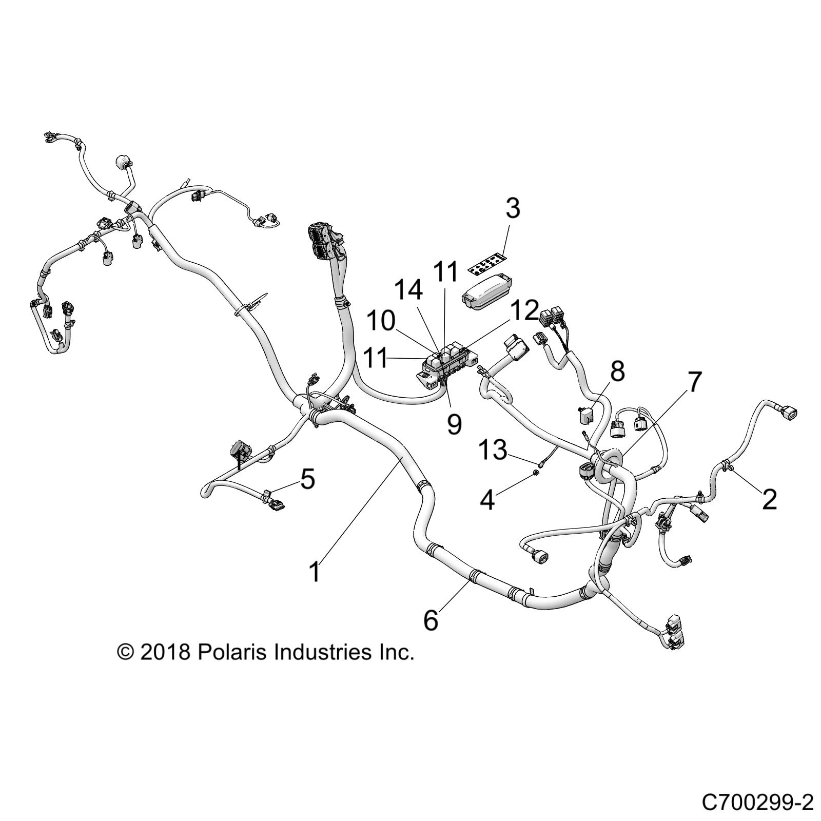 Part Number : 2414490 CHASSIS HARNESS  RZRS 1000