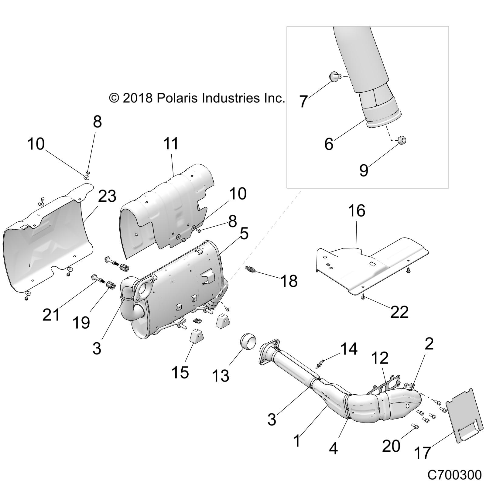 Part Number : 1263243 SILENCER ASSEMBLY