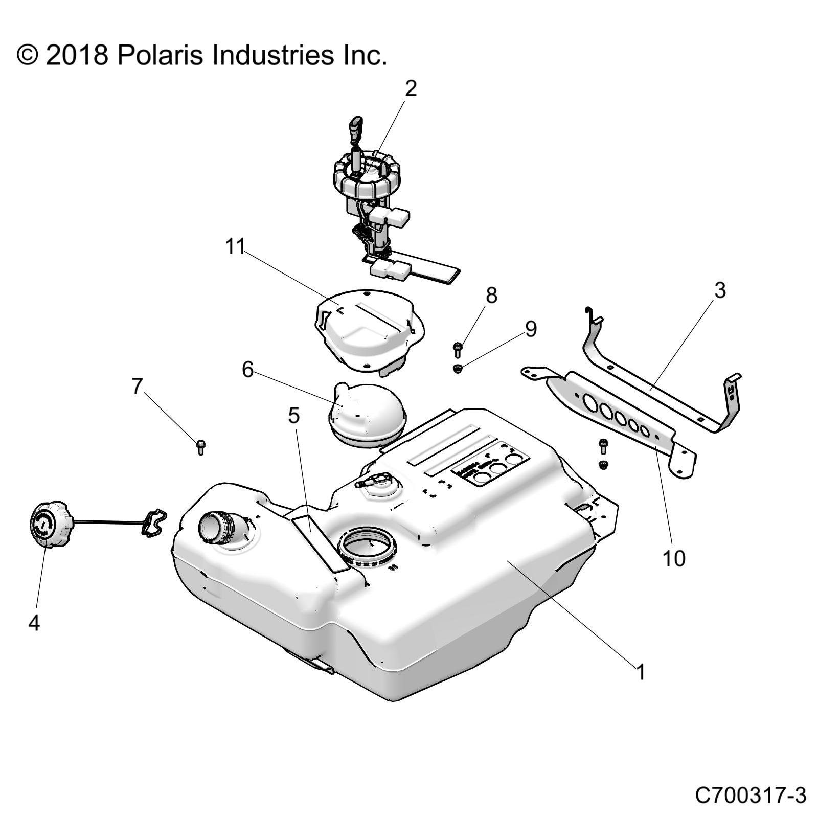 Part Number : 2522063 FUEL TANK RETURN ASSEMBLY