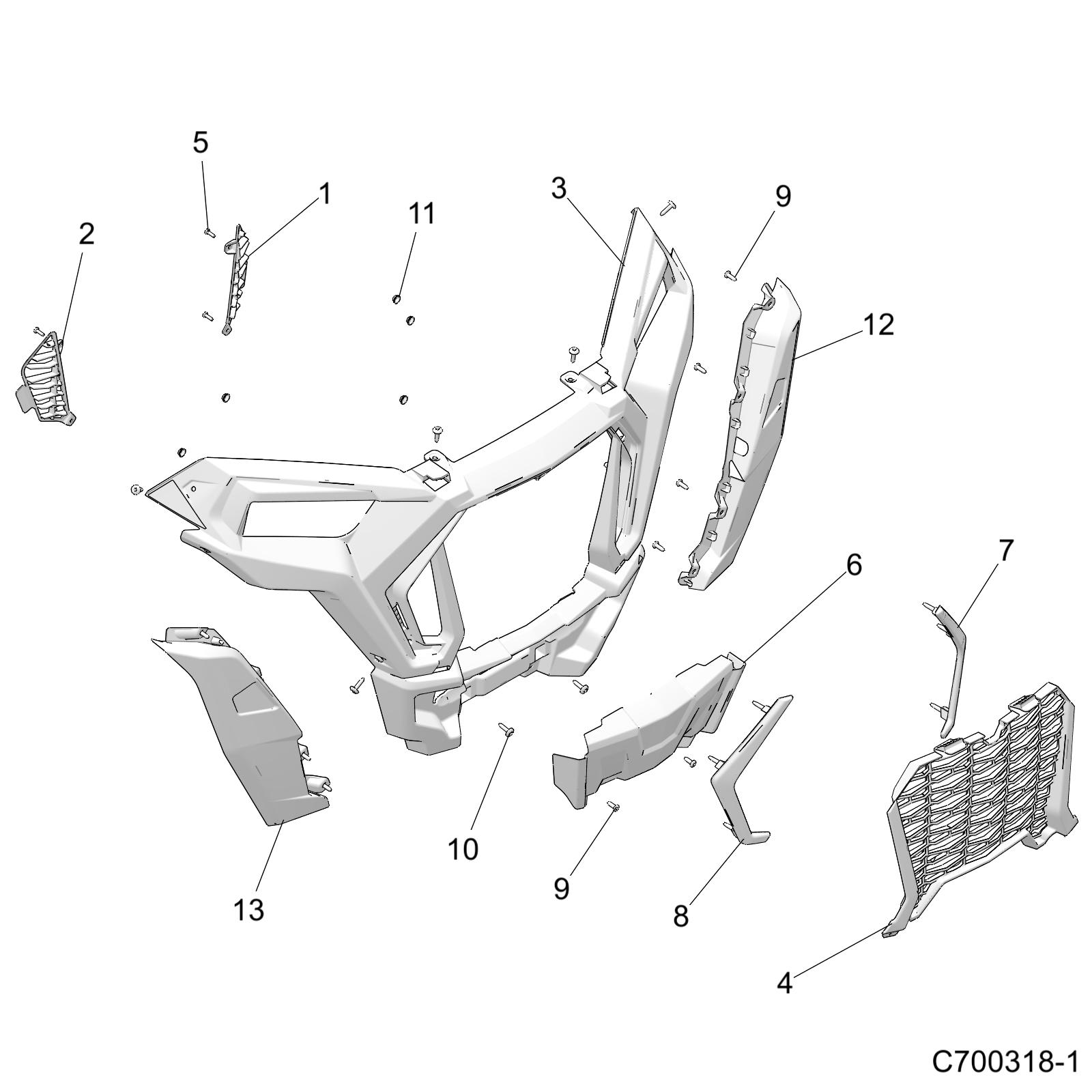 Part Number : 5455695-632 COVER-FRONT LH FILLER PNT TTM