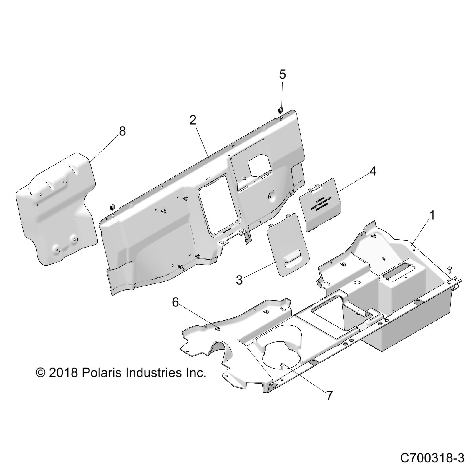 Foto diagrama Polaris que contem a peça 5455838-070