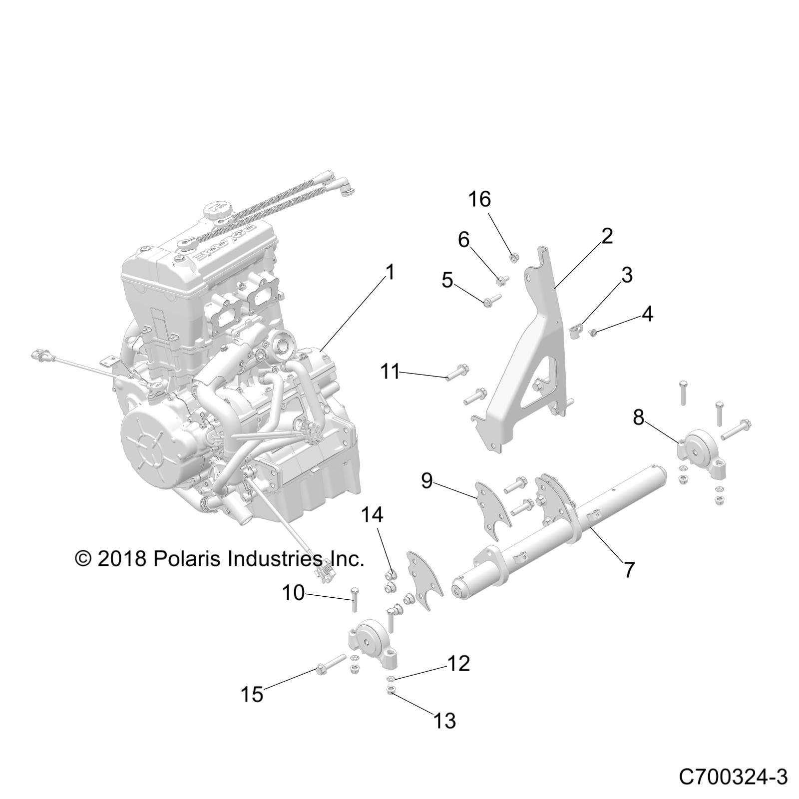 Foto diagrama Polaris que contem a peça 5260057