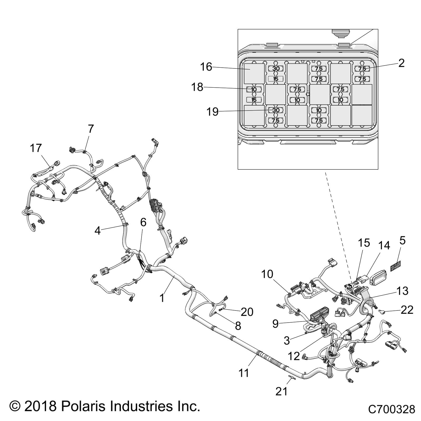 Part Number : 2414529 CHASSIS HARNESS  RZR