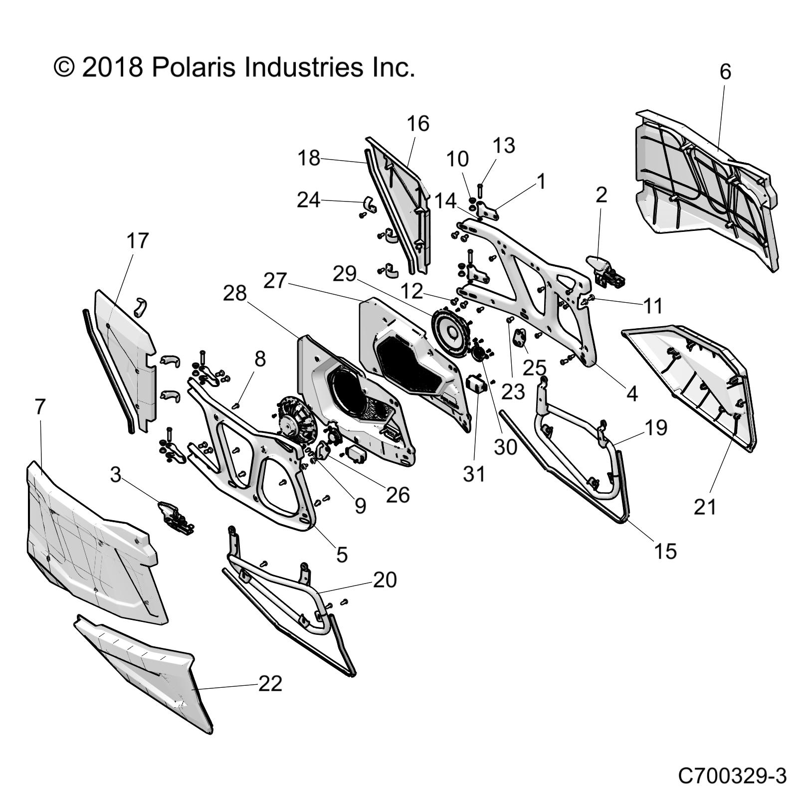 Foto diagrama Polaris que contem a peça 2636792