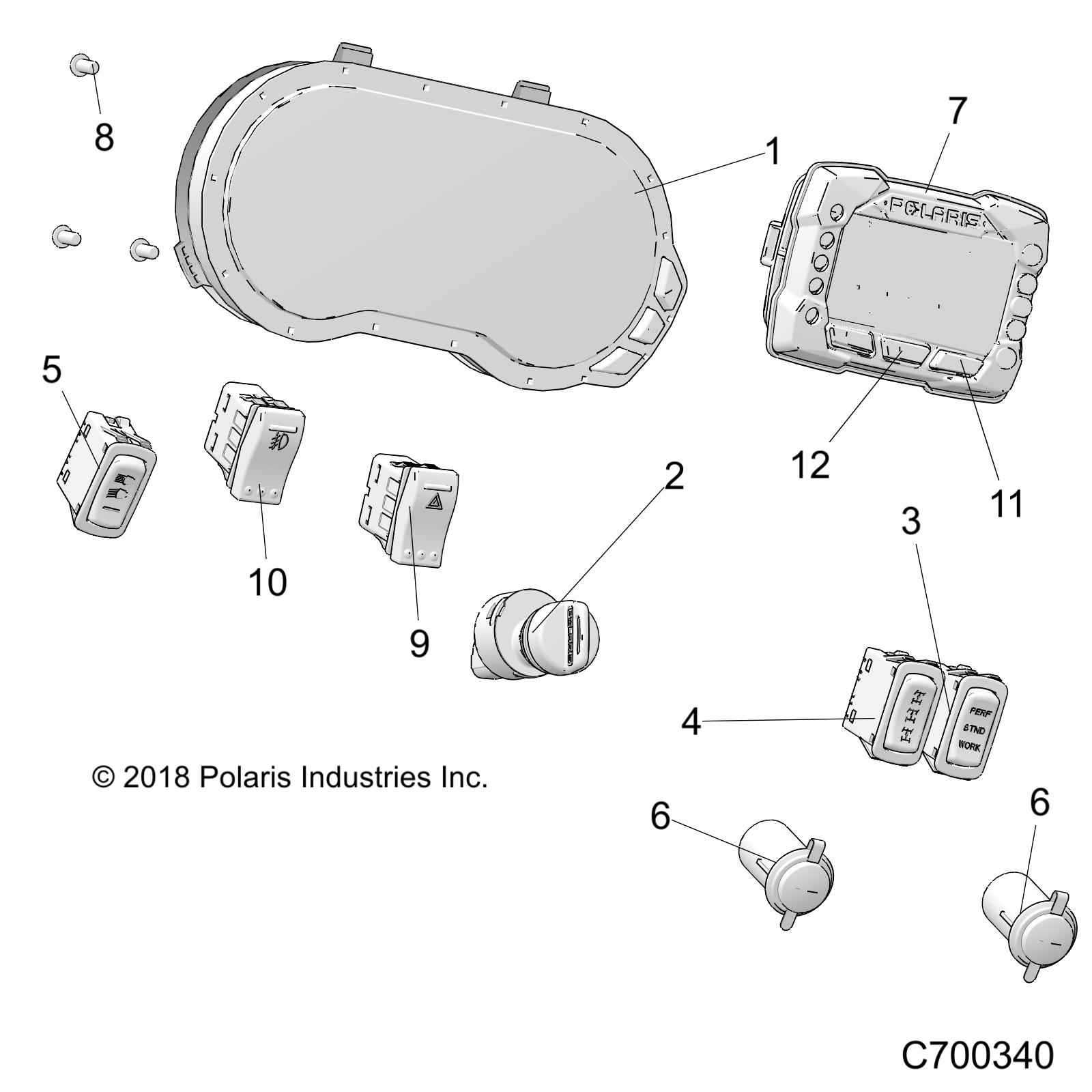 Foto diagrama Polaris que contem a peça 3280761