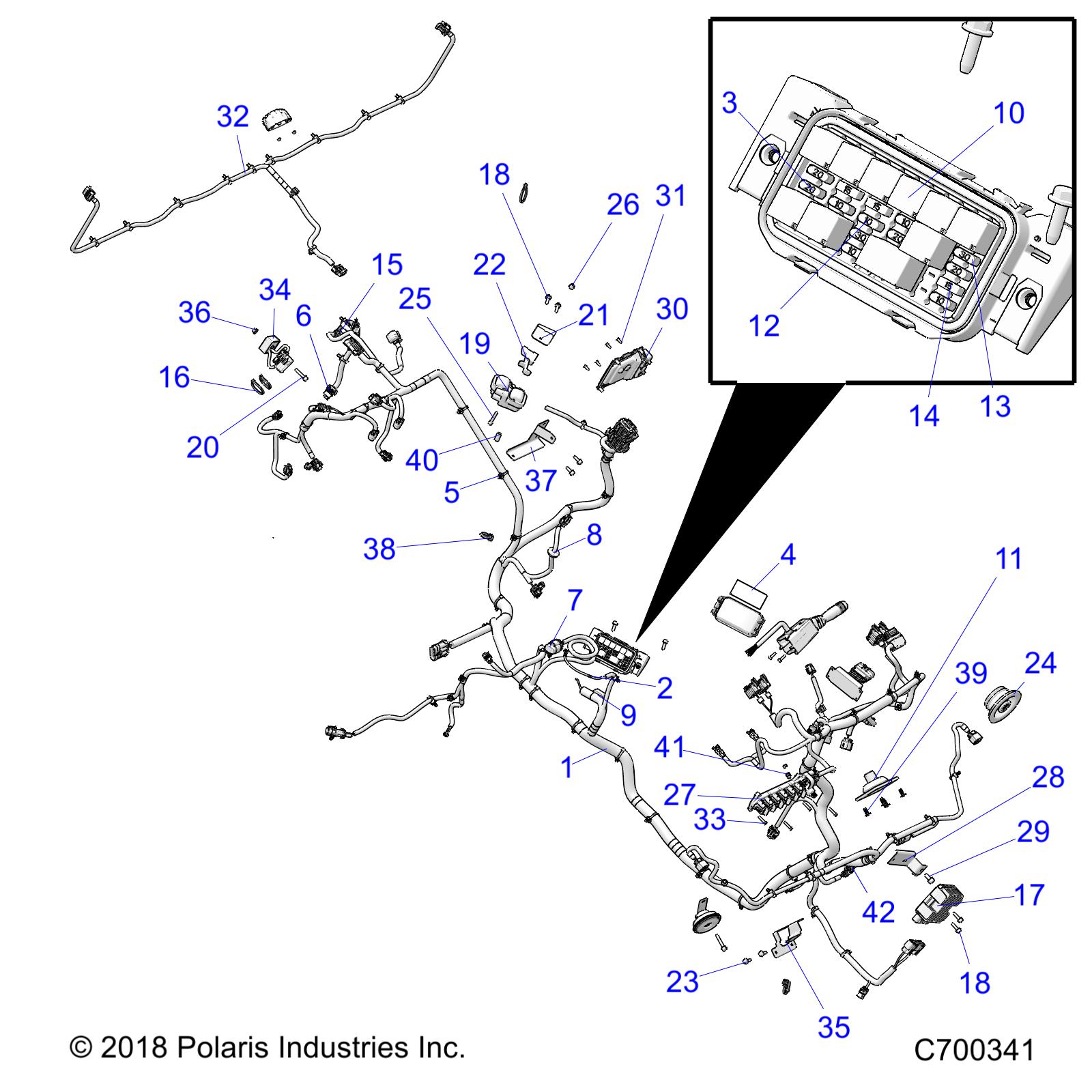 Foto diagrama Polaris que contem a peça 2414558