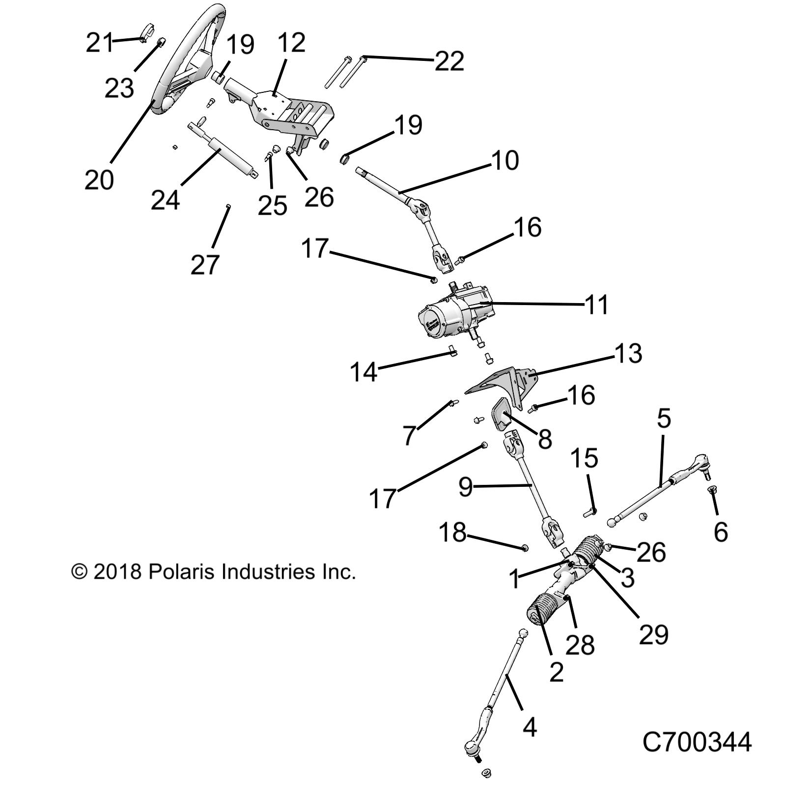 Part Number : 1824819 GEARBOX ASSEMBLY  STEERING  HD