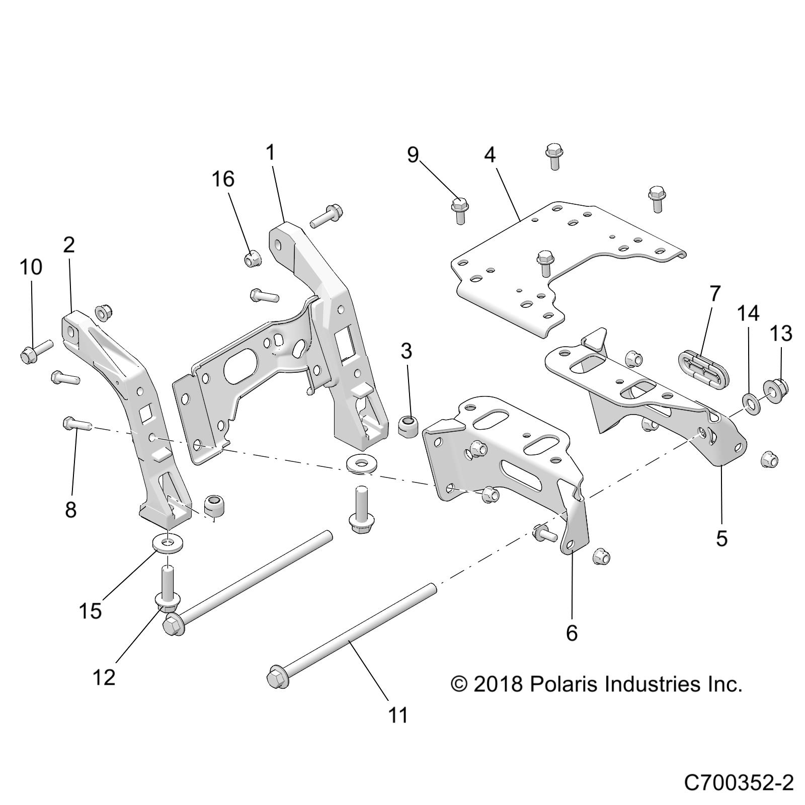 Foto diagrama Polaris que contem a peça 1024717-329