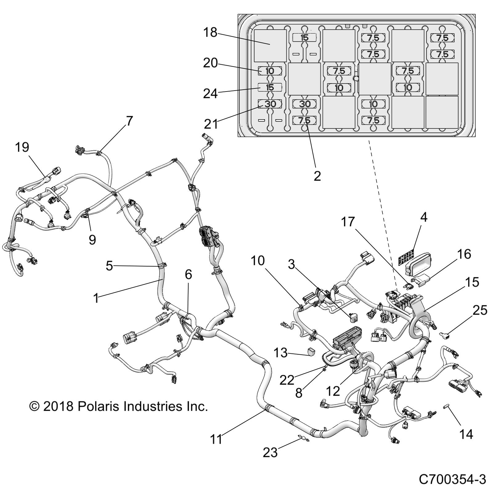 Part Number : 2414528 CHASSIS HARNESS  RZR