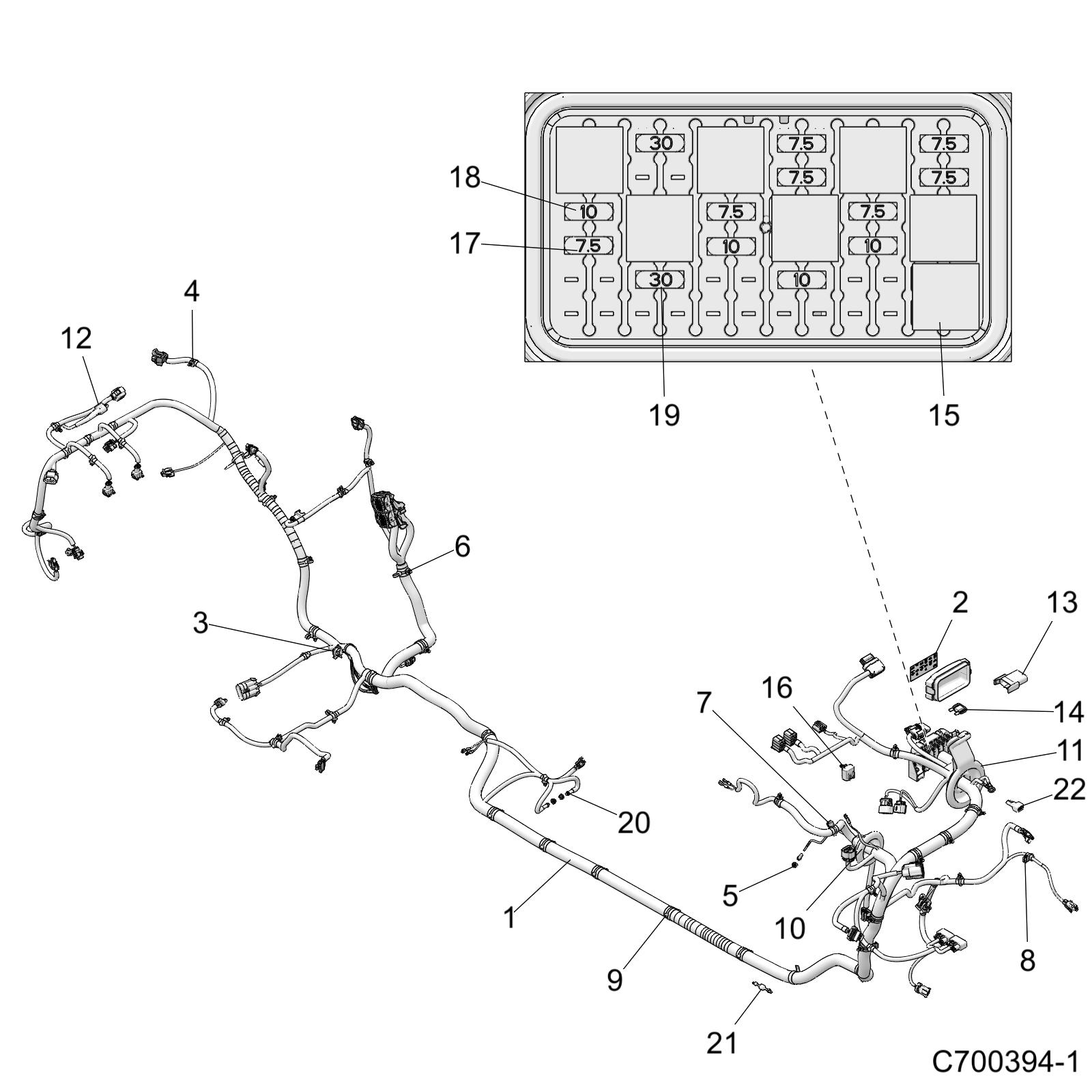 Part Number : 2414526 CHASSIS HARNESS  RZR