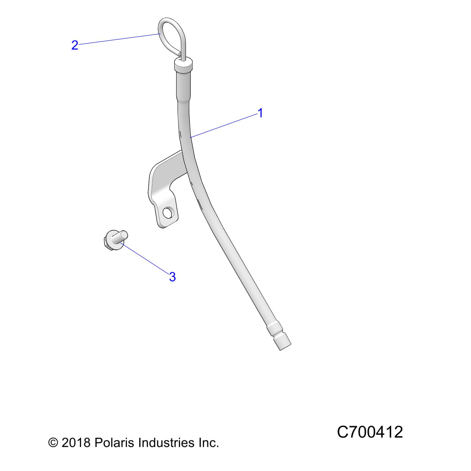 Foto diagrama Polaris que contem a peça 3023600