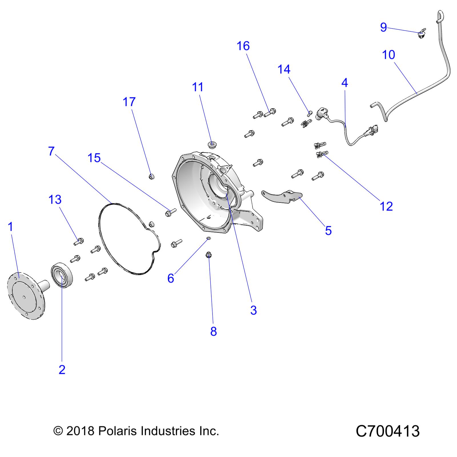 Foto diagrama Polaris que contem a peça 8450219