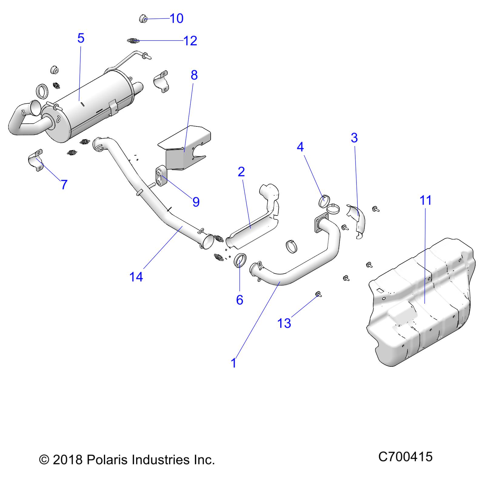 Foto diagrama Polaris que contem a peça 5266167