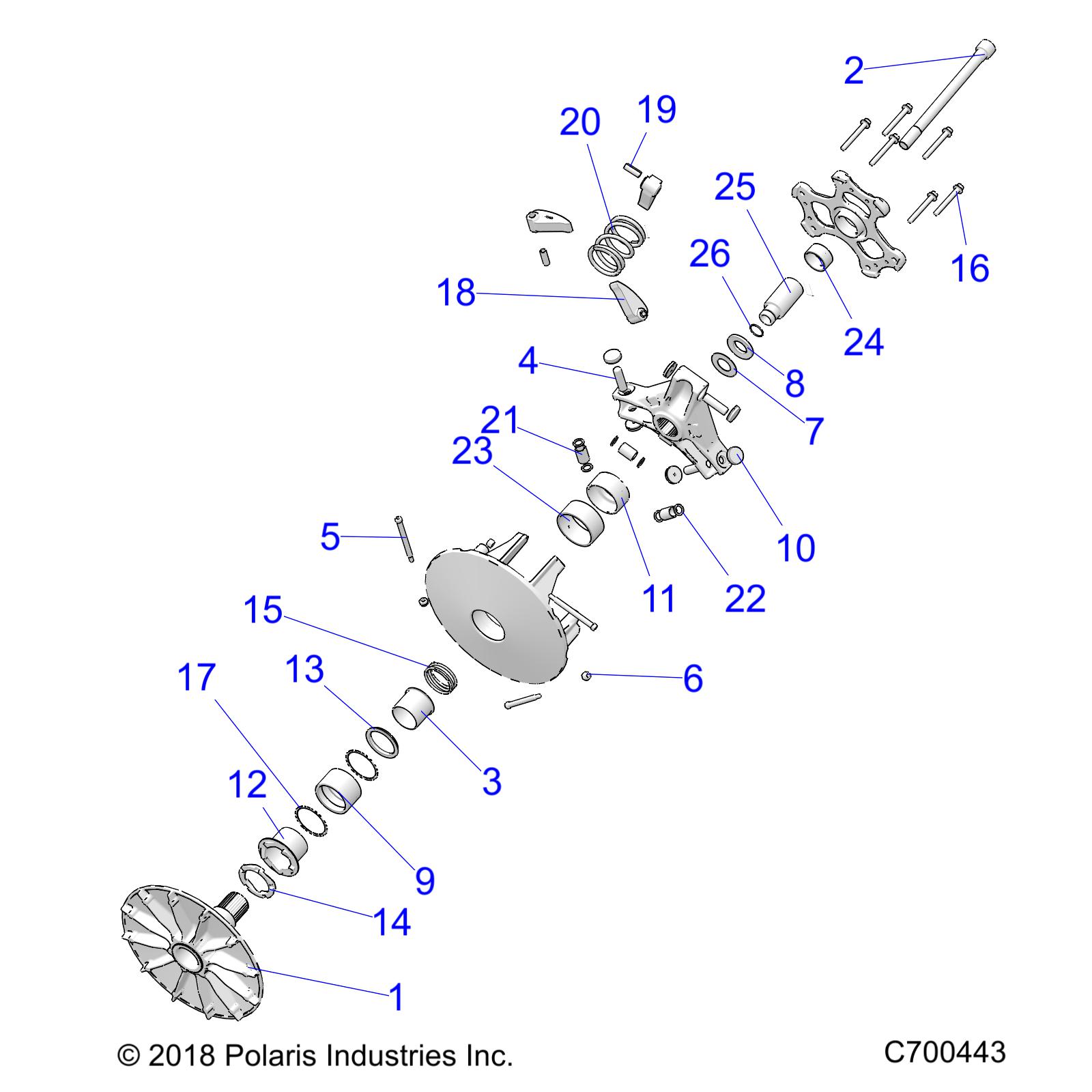 Foto diagrama Polaris que contem a peça 1323698