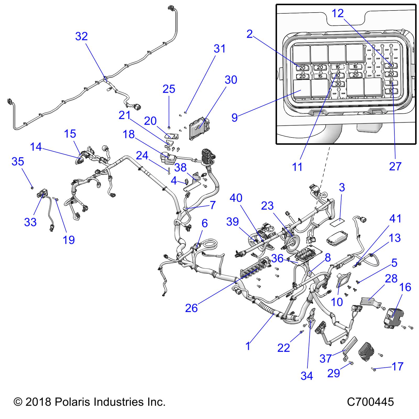 Part Number : 2414967 HARNESS-CHASSIS EPS BC