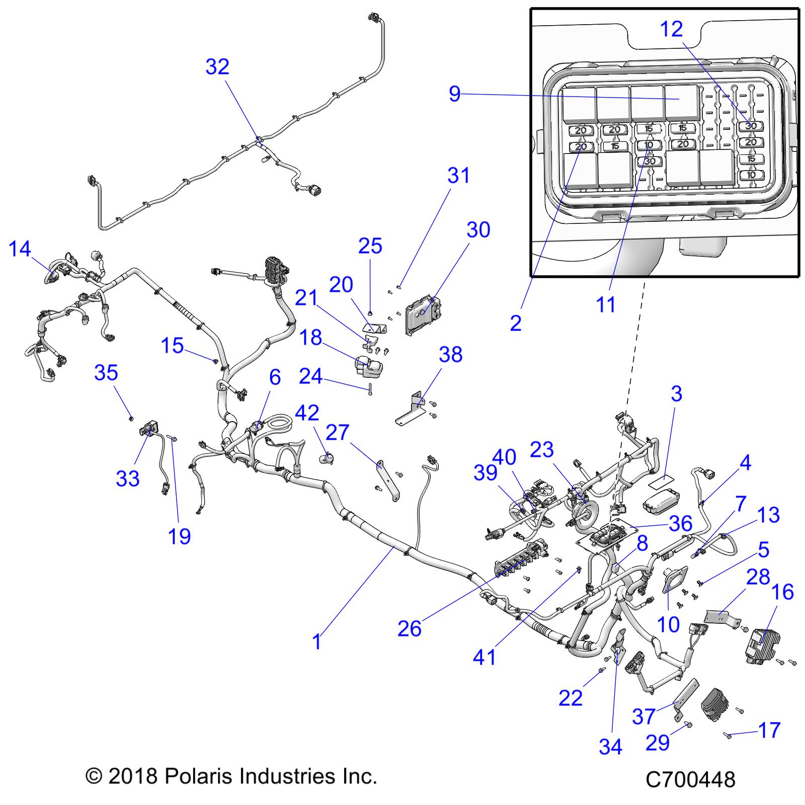 Part Number : 2414968 HARNESS-CHASSIS CREW EPS BC