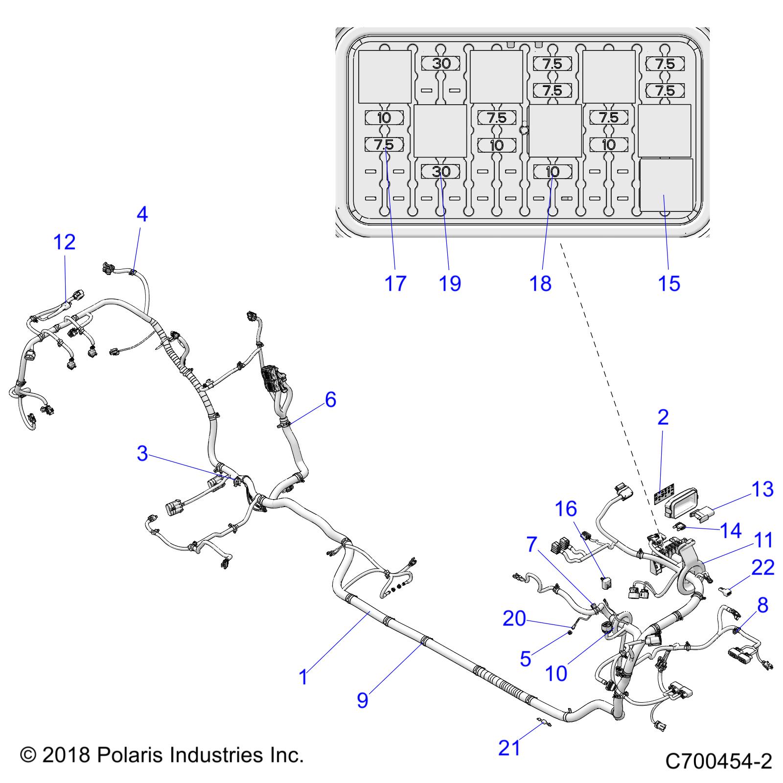 Part Number : 2414871 CHASSIS HARNESS  RZR