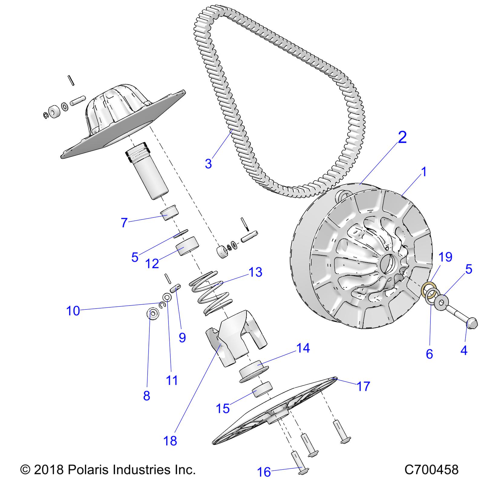 Foto diagrama Polaris que contem a peça 1323564