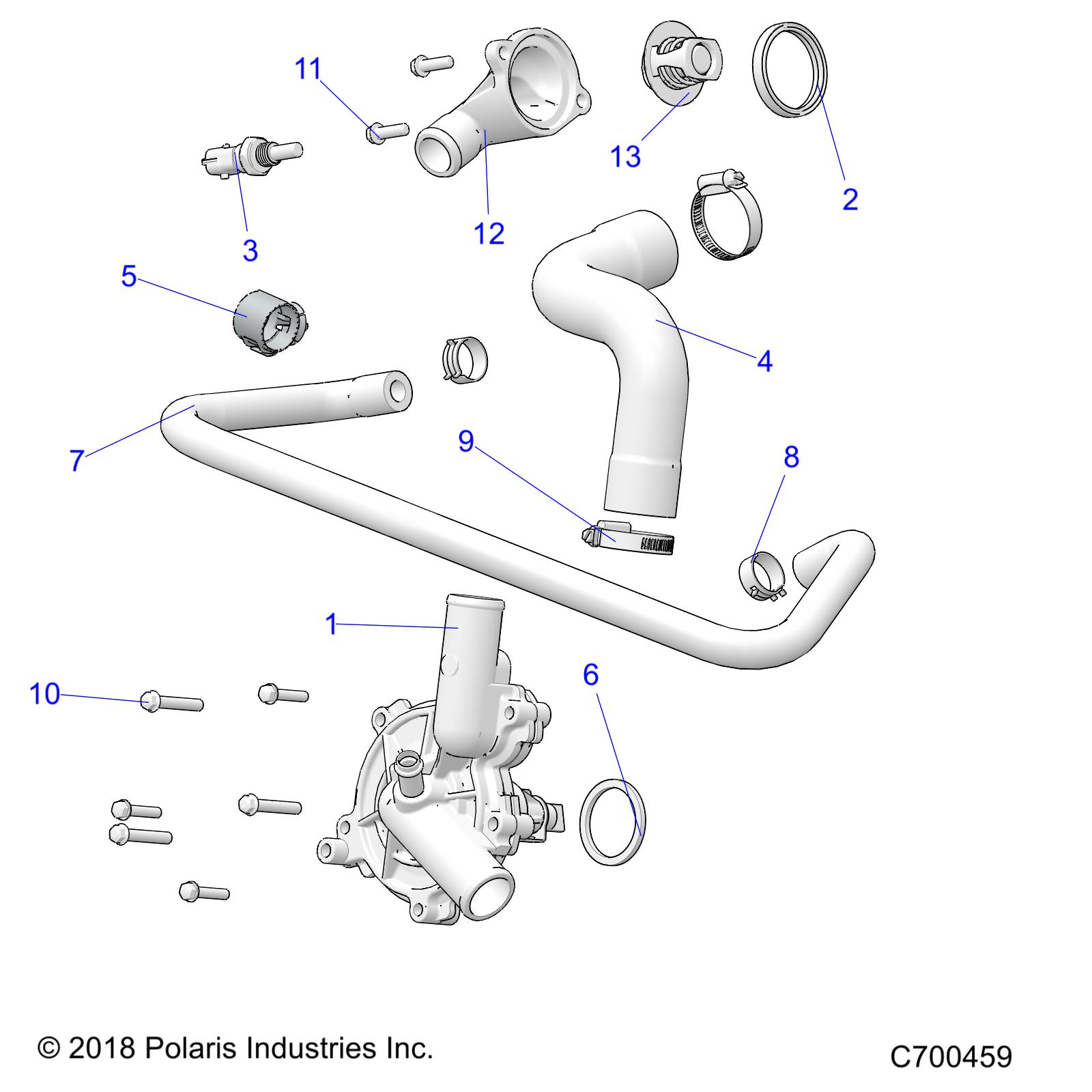 Part Number : 3023086 WATER PUMP ASSEMBLY