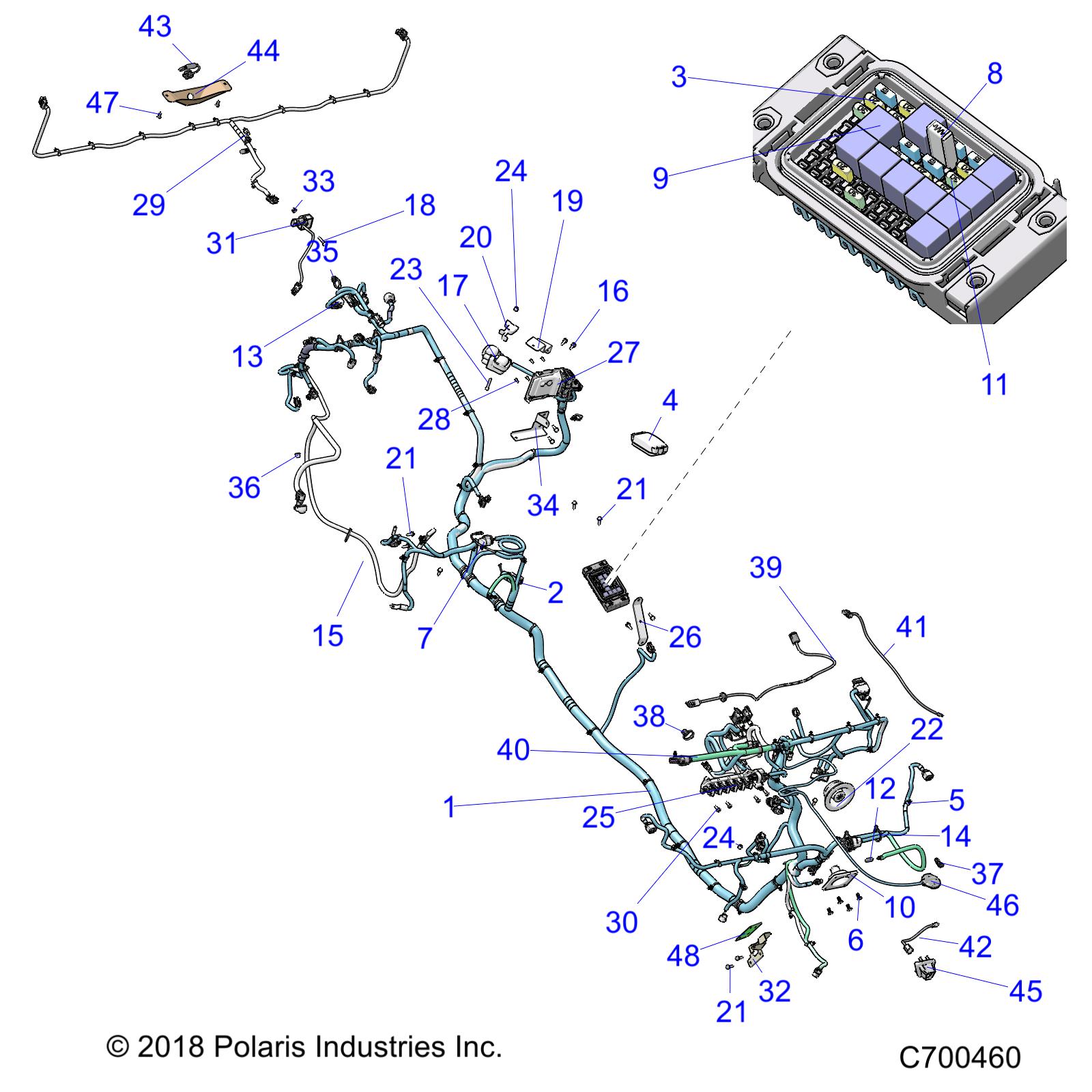 Part Number : 2415016 CHASSIS HARNESS  HVAC  CREW