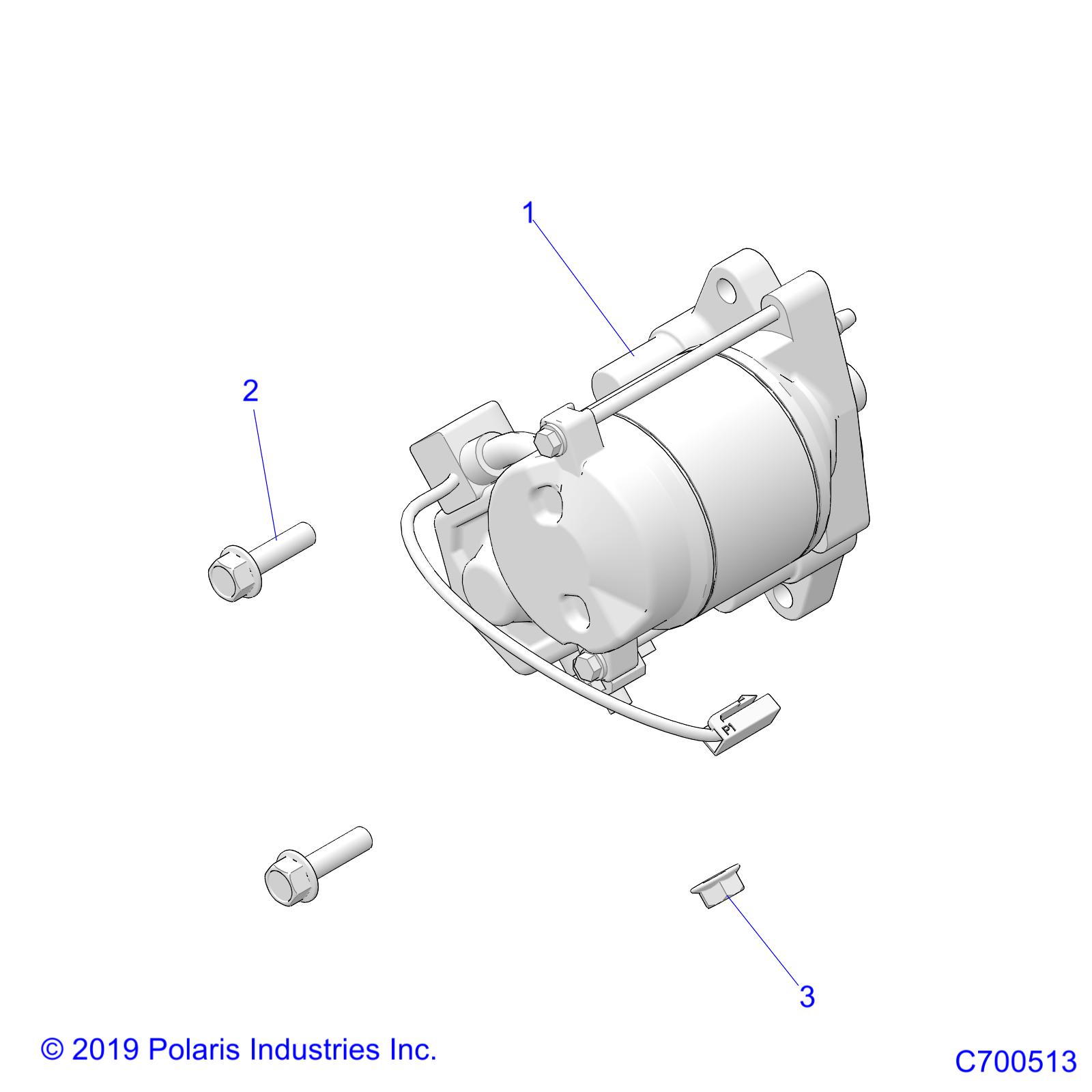 Foto diagrama Polaris que contem a peça 7546805