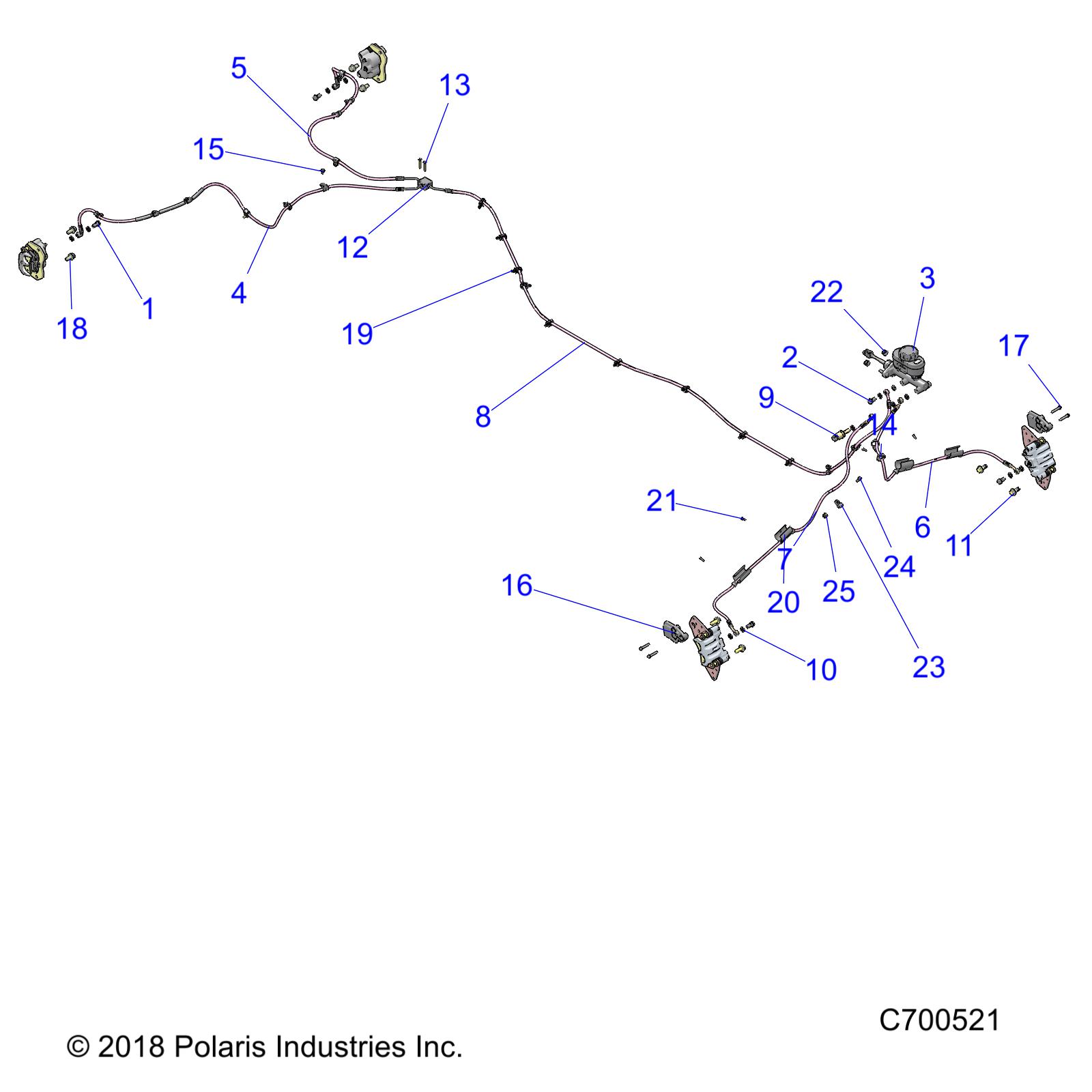 Foto diagrama Polaris que contem a peça 1912981