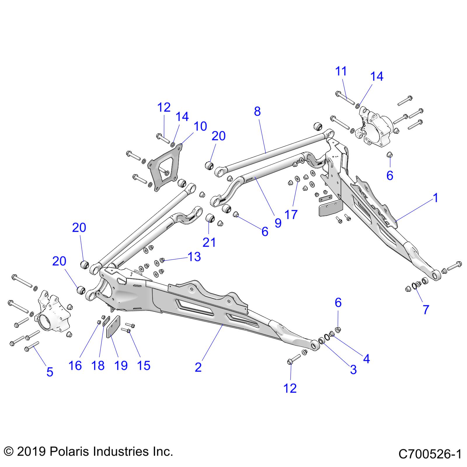 Part Number : 1024417-458 TRAILING ARM  RIGHT HAND  MATT