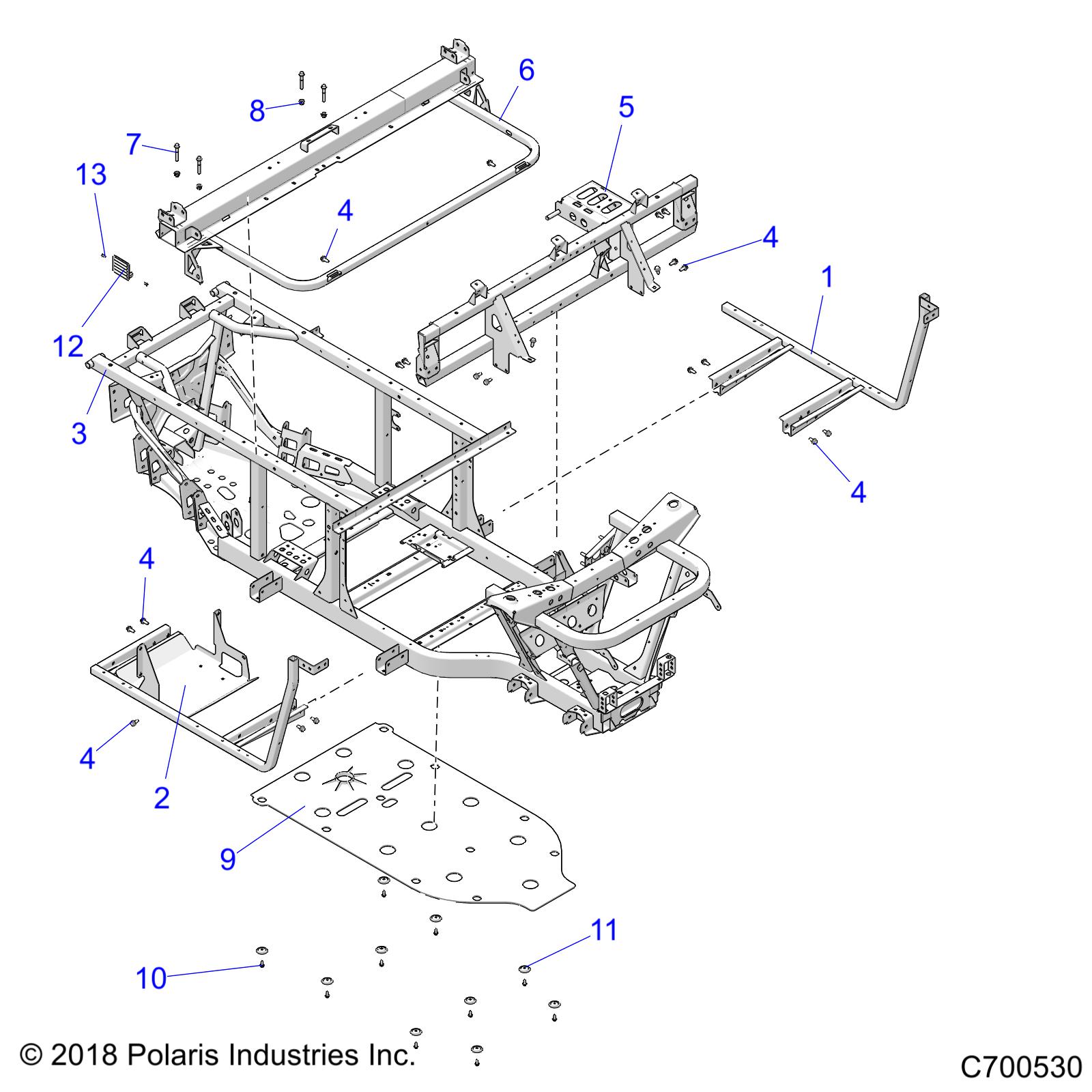 Part Number : 2208504 K-MAIN FRAME 3P FS M.BLK