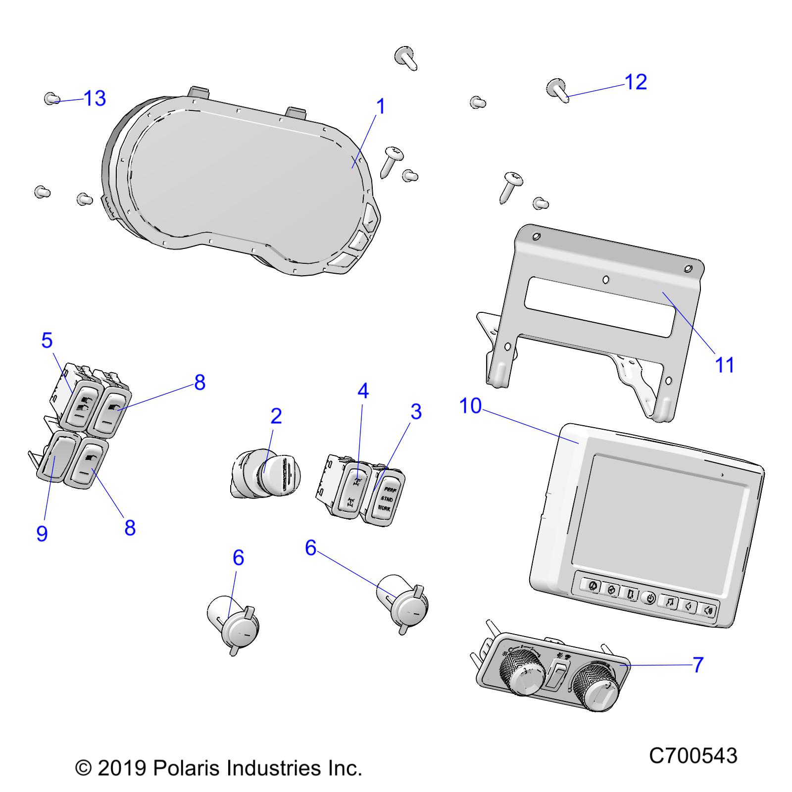 Foto diagrama Polaris que contem a peça 3280821