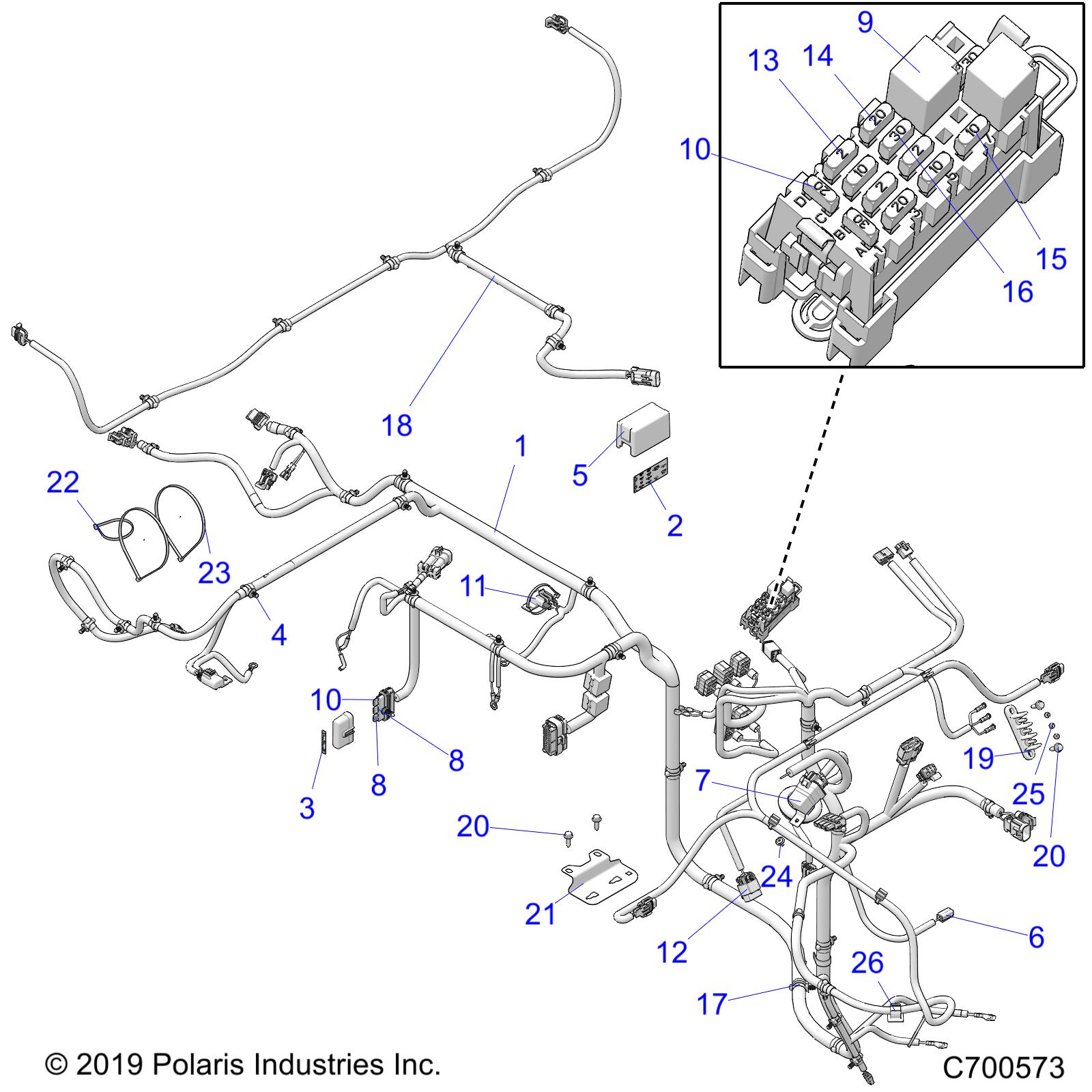 Part Number : 2415131 CHASSIS HARNESS  EV