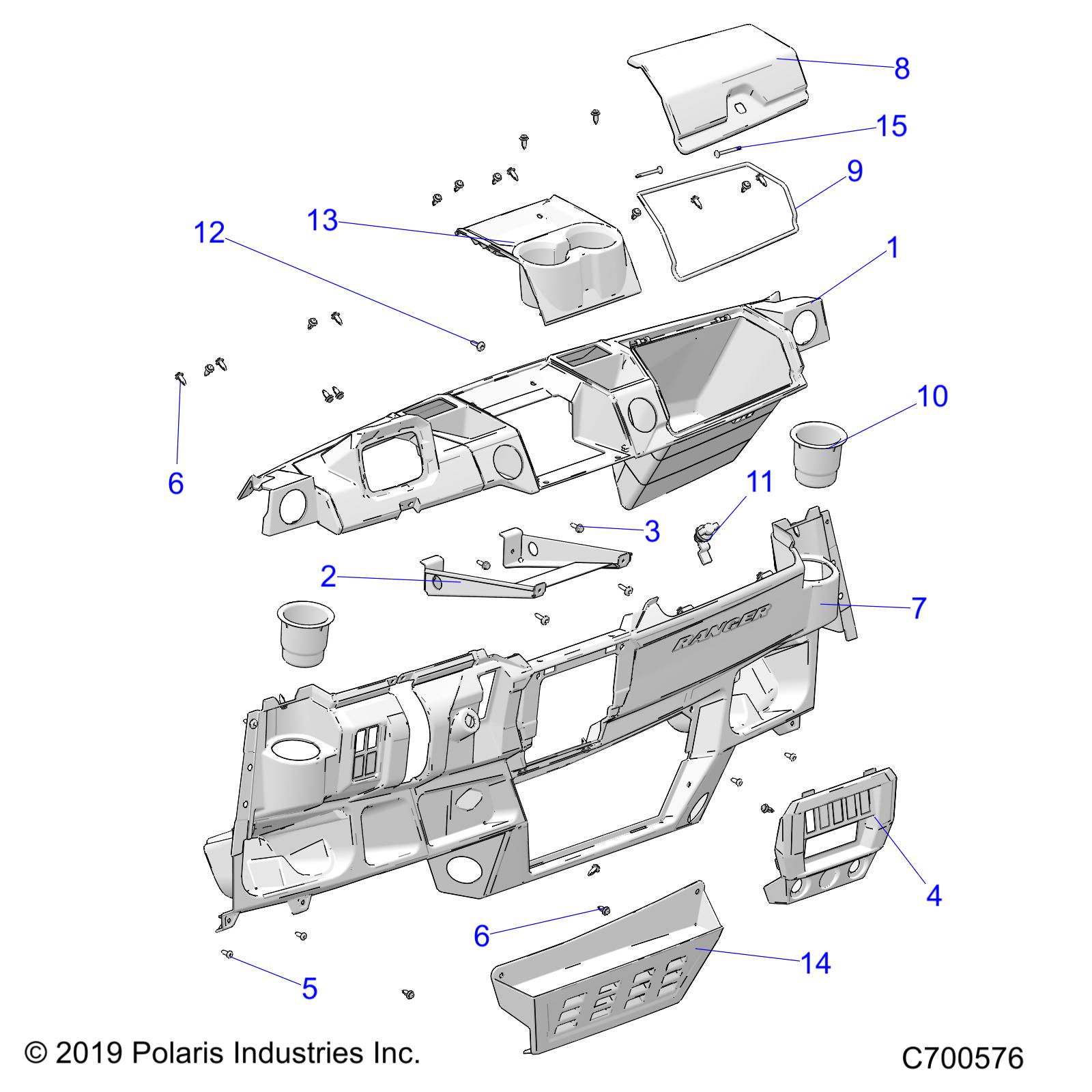 Part Number : 5455323-070 DASH-CONTROLS BLK