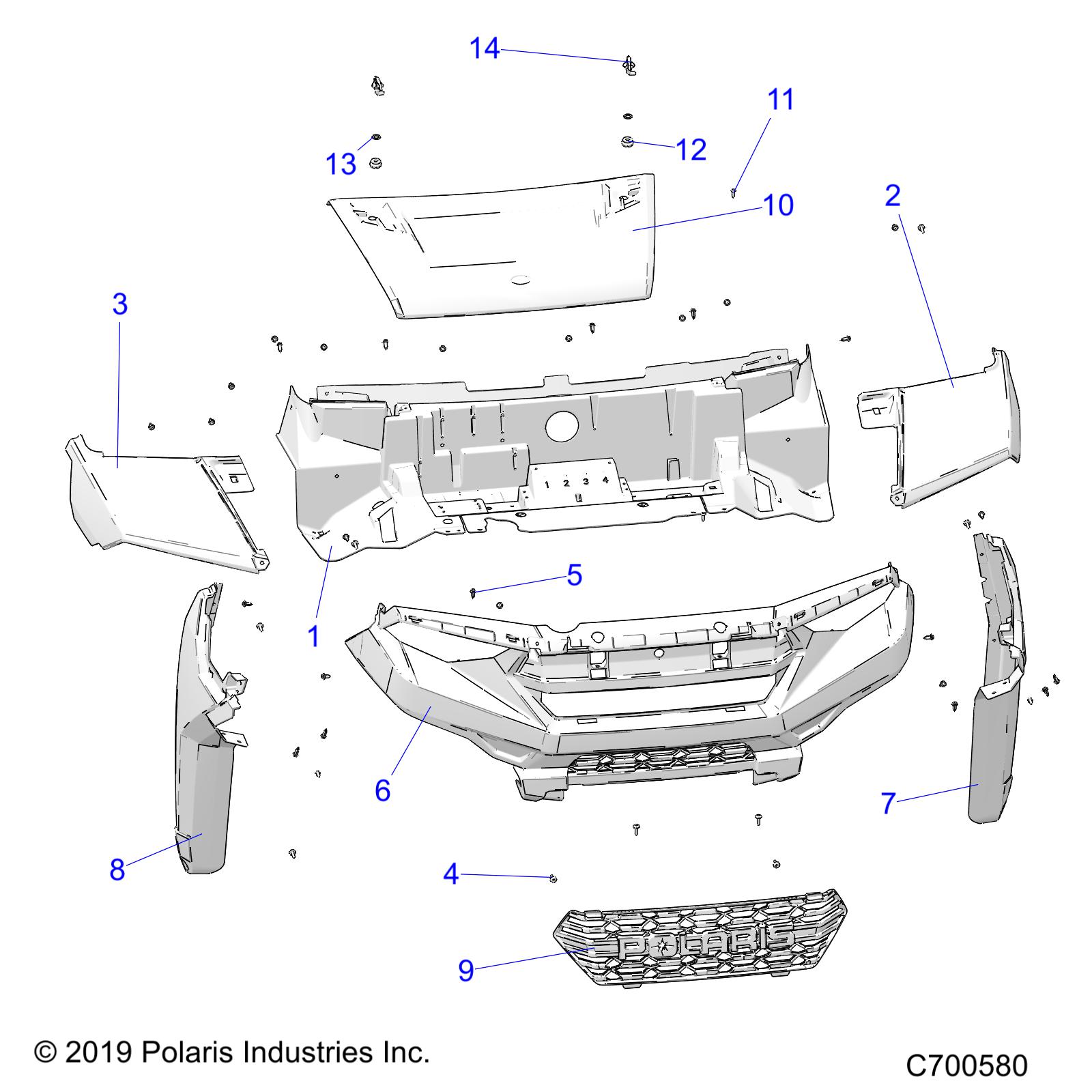 Part Number : 5455967-765 HOOD-BASIC STEELY BLUE