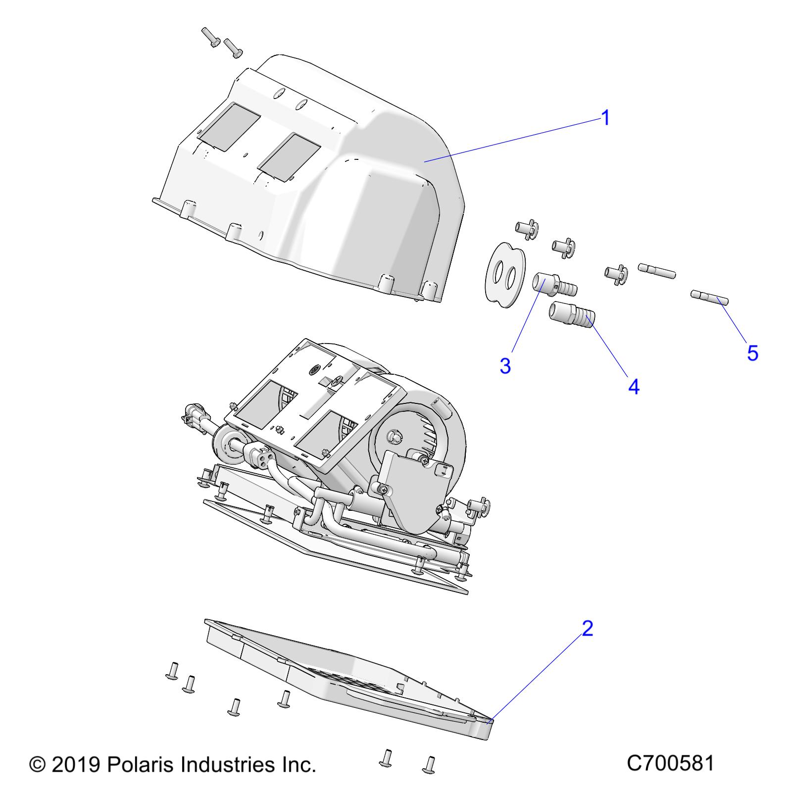 Foto diagrama Polaris que contem a peça 5452437