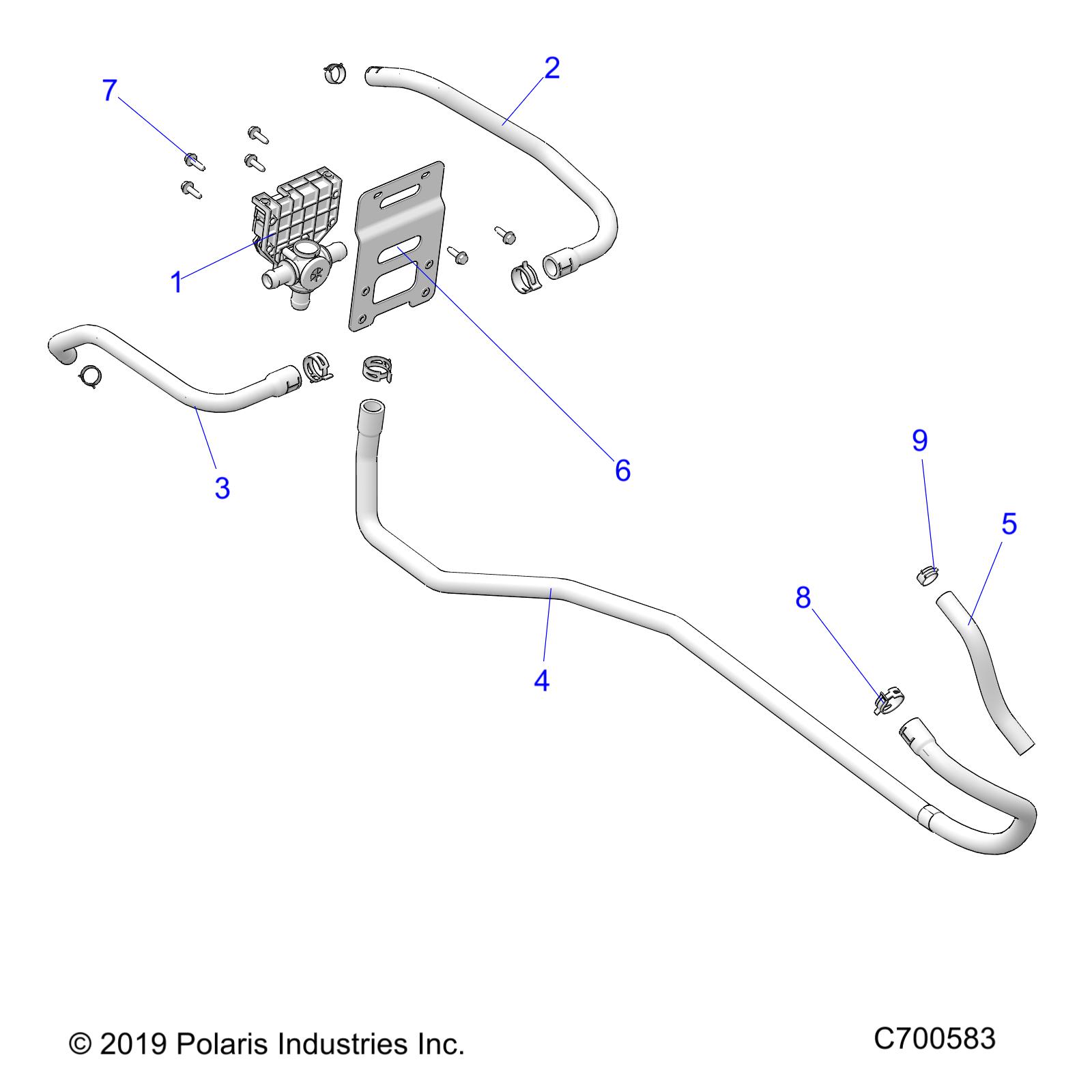 Foto diagrama Polaris que contem a peça 5417212