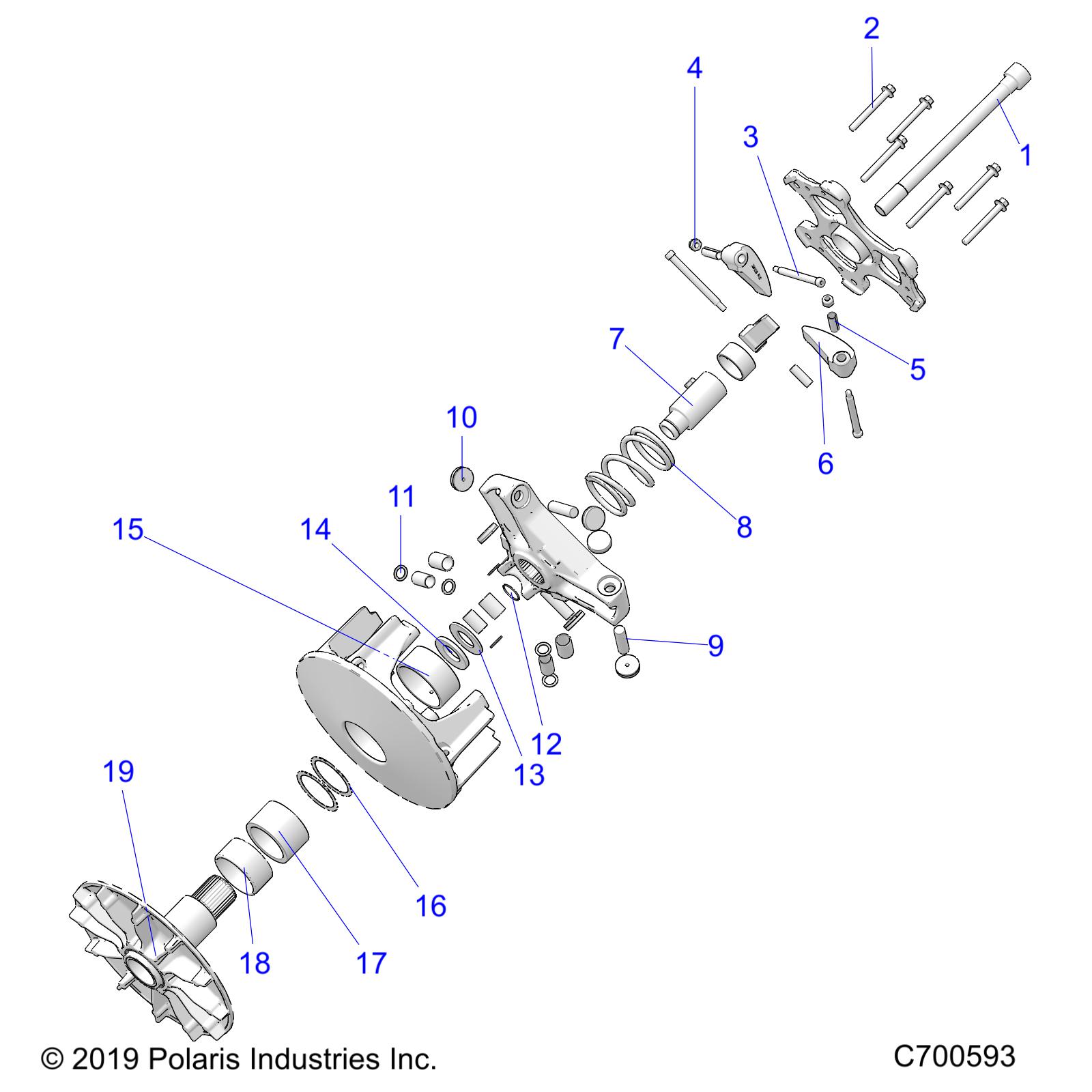 Part Number : 1323634 DRIVE CLUTCH ASSEMBLY  BSC