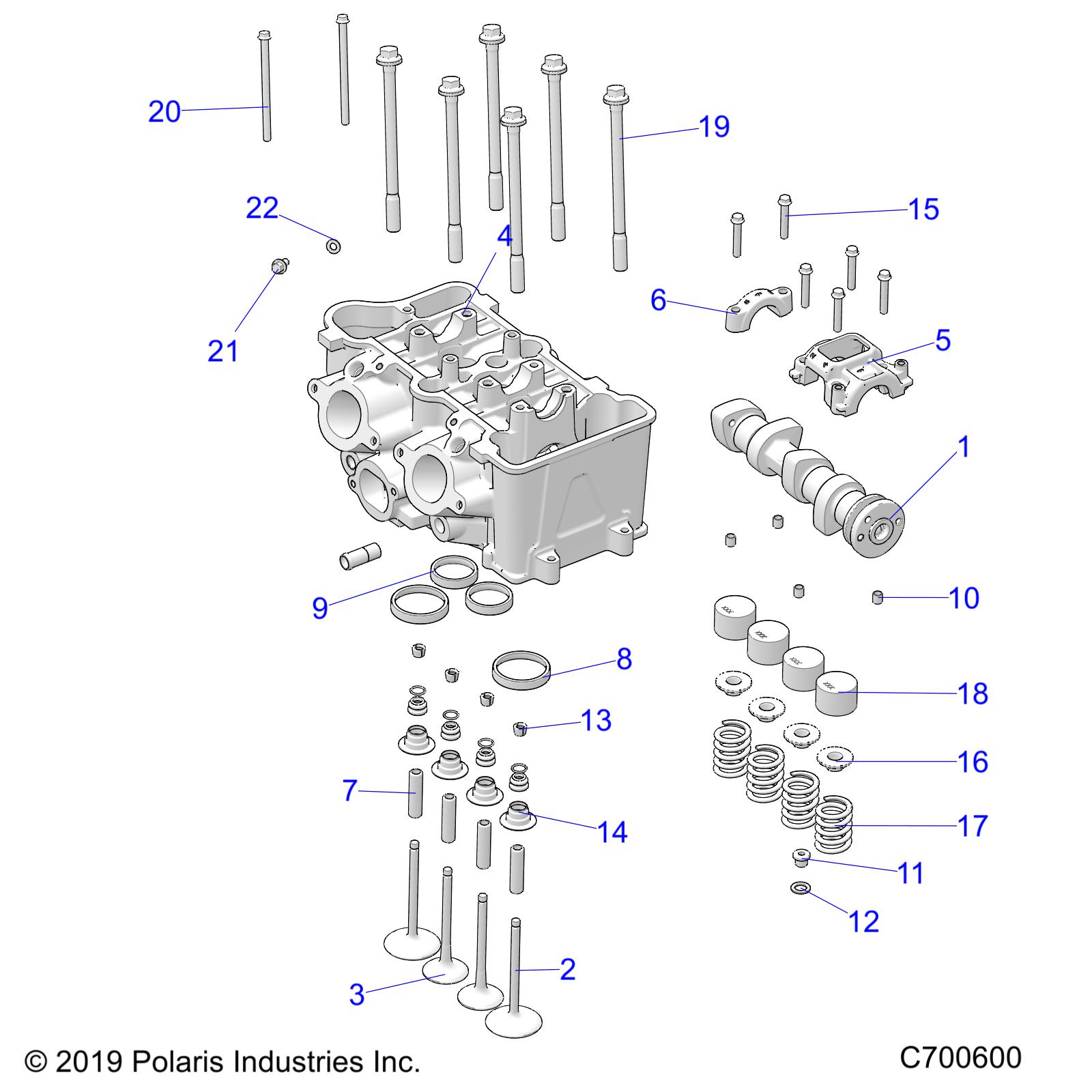 Part Number : 1205845 ASM-CAMSHAFT 2CYL SOHC