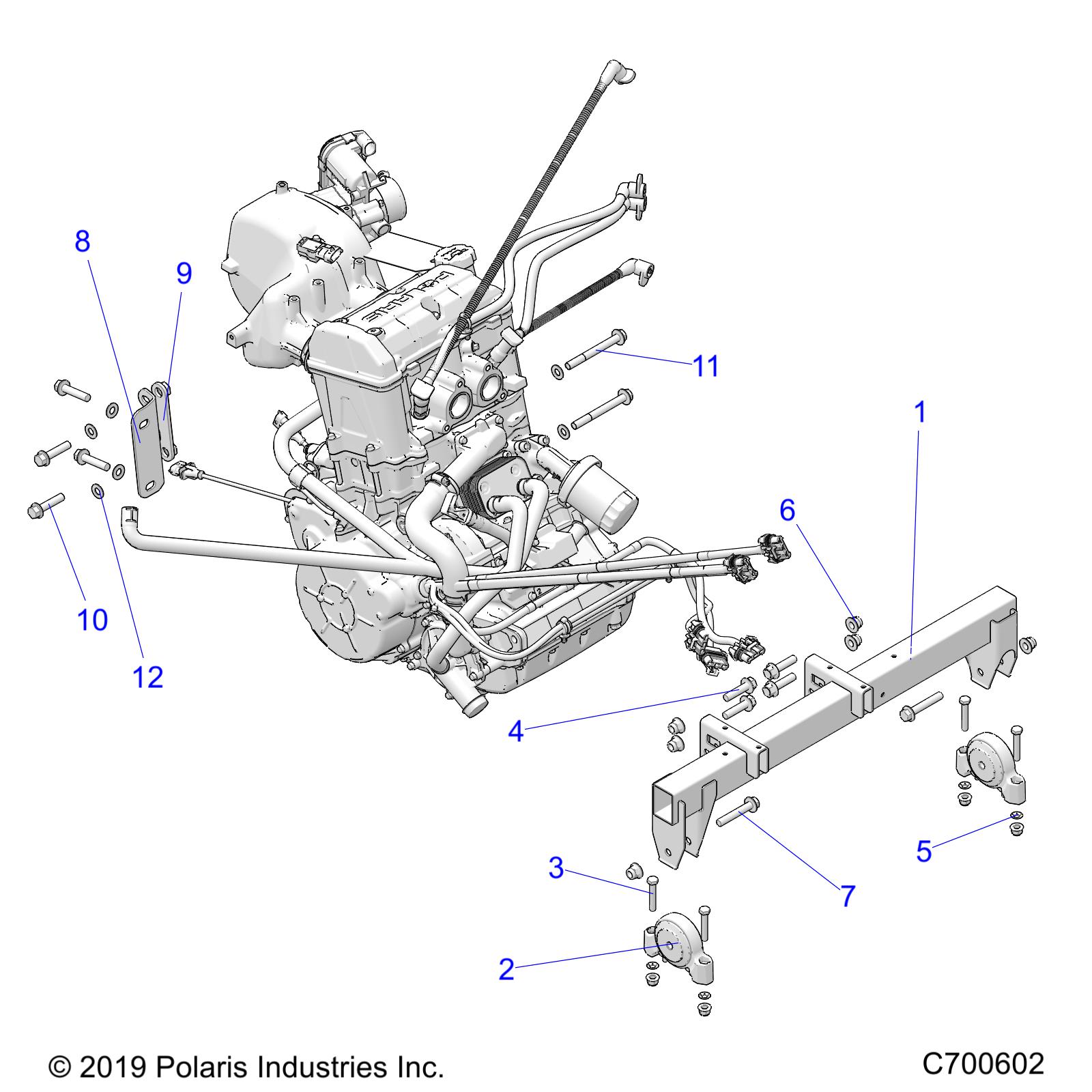 Foto diagrama Polaris que contem a peça 2208322