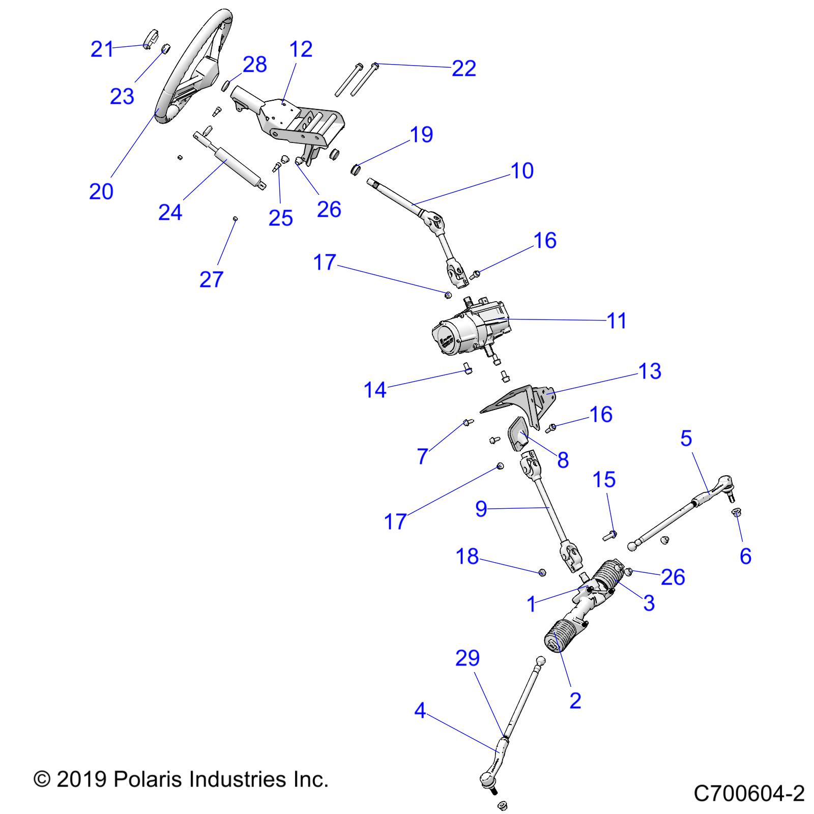 Foto diagrama Polaris que contem a peça 2416019