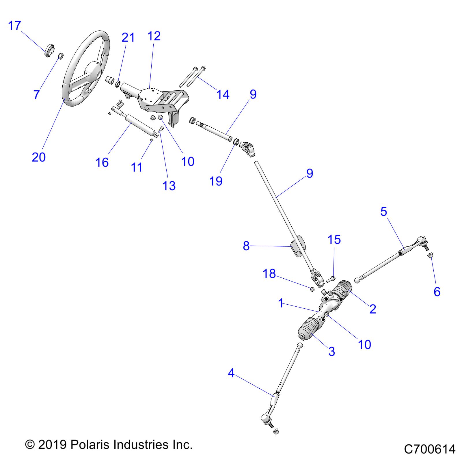 Foto diagrama Polaris que contem a peça 1823844