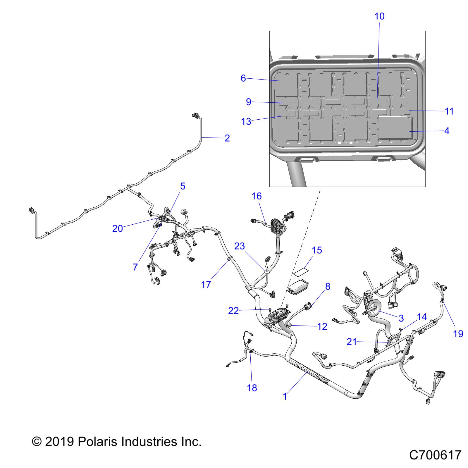 Part Number : 2415001 CHASSIS HARNESS  RGR