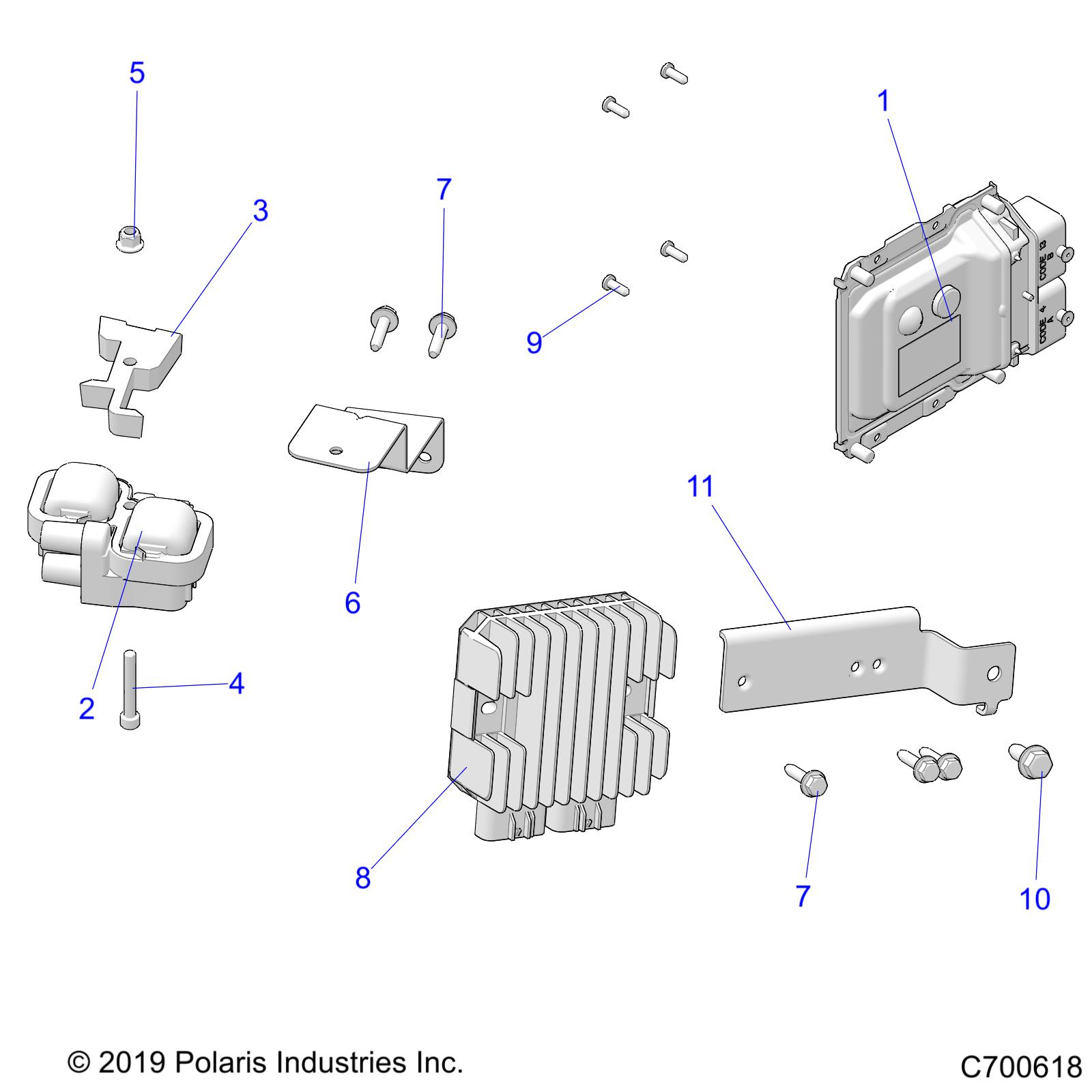 Foto diagrama Polaris que contem a peça 5263891