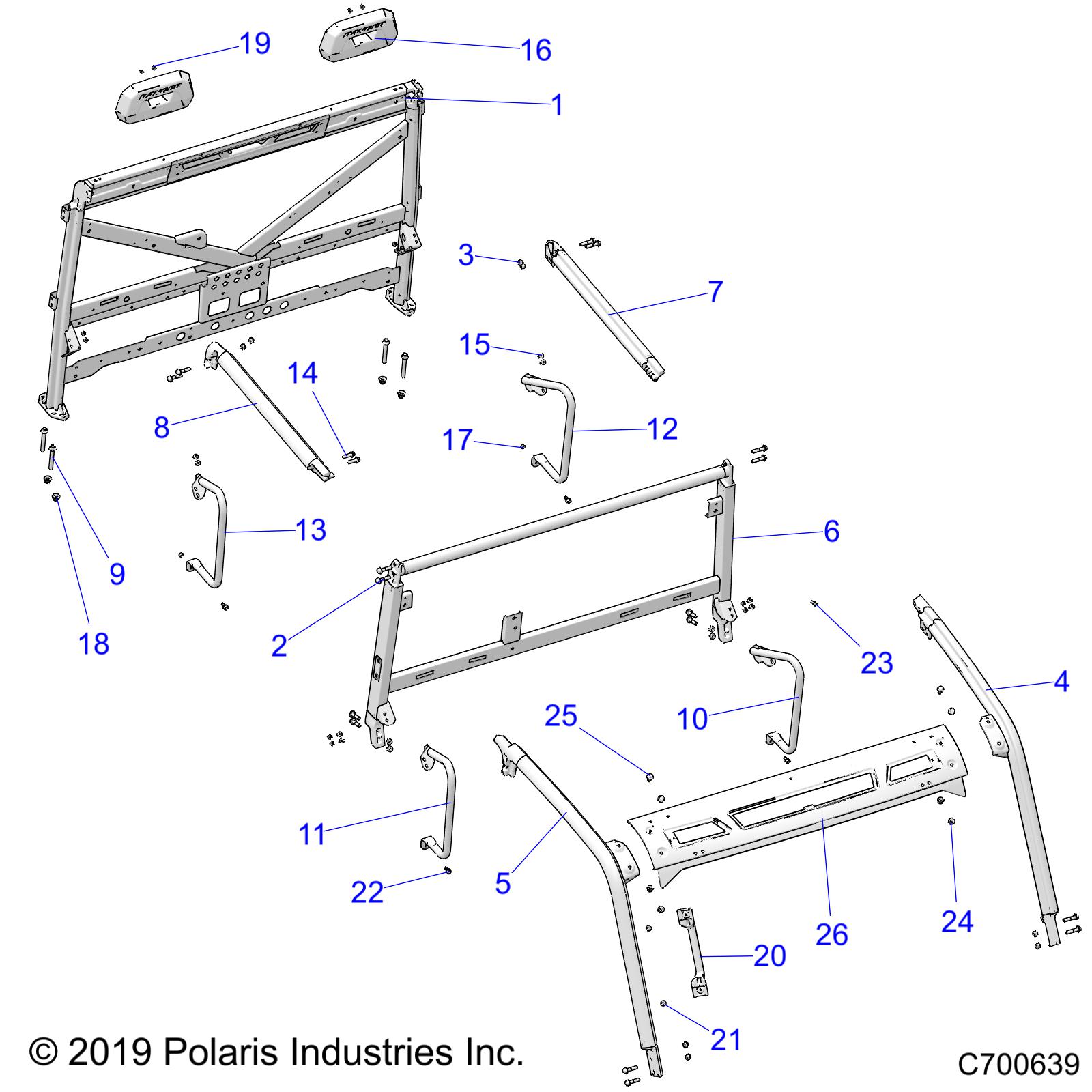 Part Number : 1023318-458 CAB FRAME WELD  CENTER  MATTE