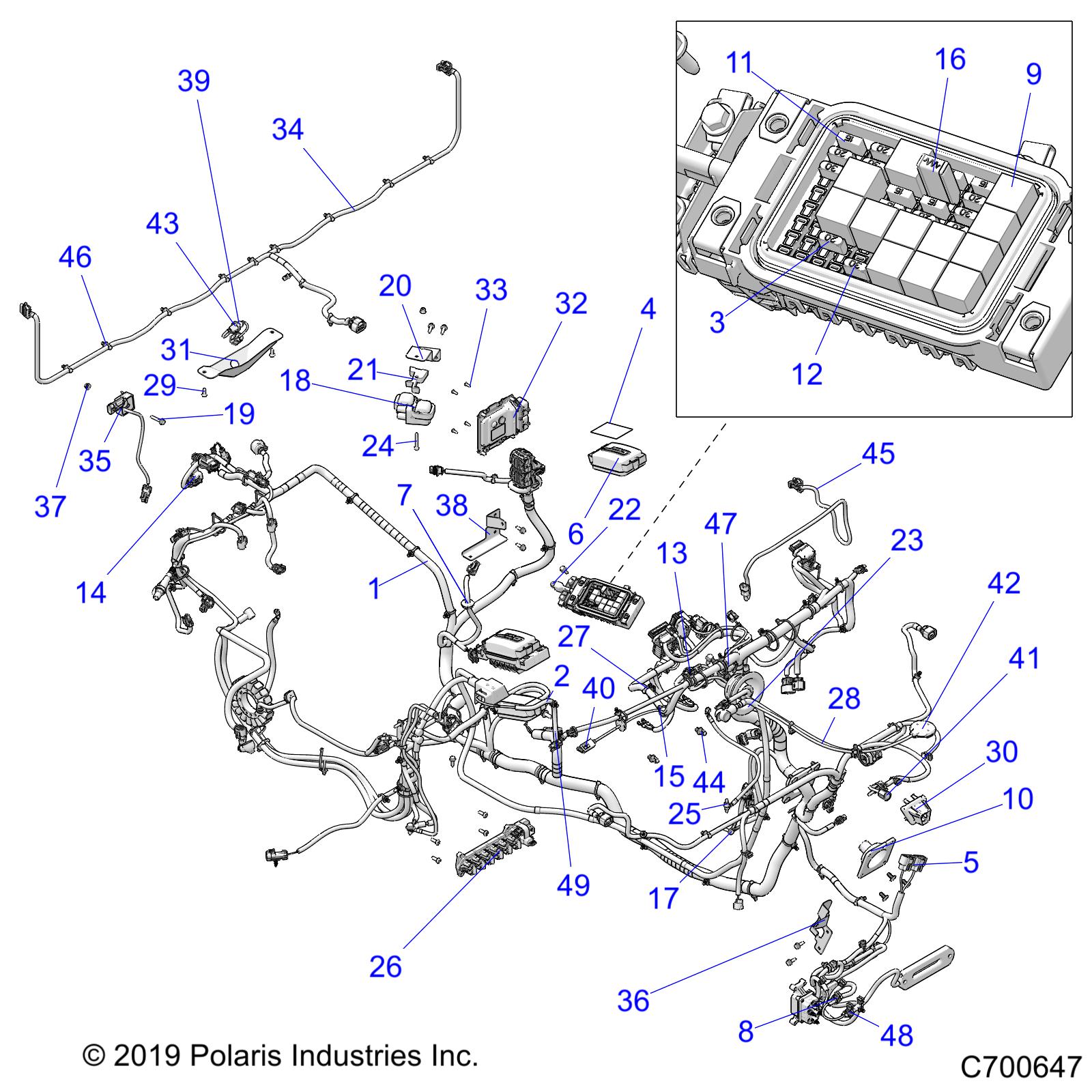 Part Number : 2414668 HVAC HARNESS